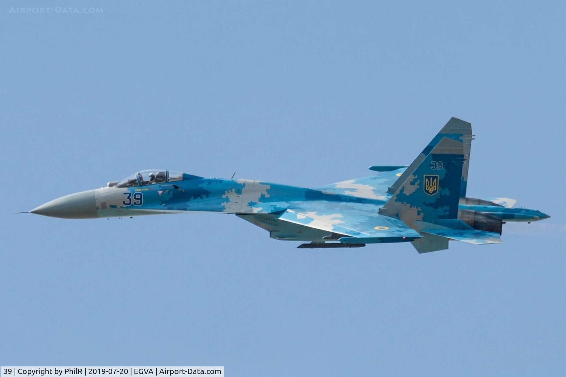39, Sukhoi Su-27, c/n 36911024104, 39 Sukhoi Su-27P1M Flanker UkrAF RIAT Fairford
