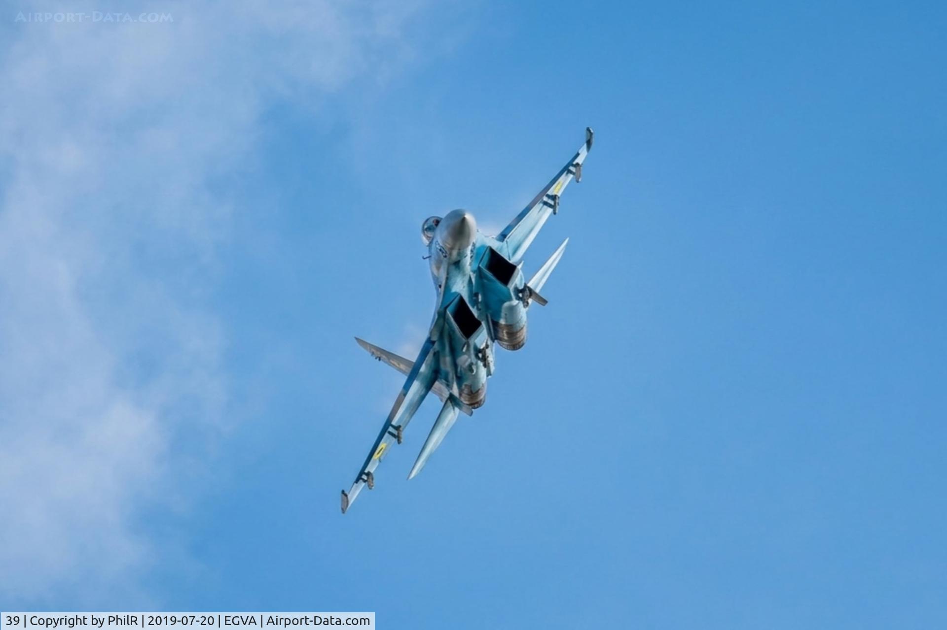 39, Sukhoi Su-27, c/n 36911024104, 39 Sukhoi Su-27P1M Flanker UkrAF RIAT Fairford 
