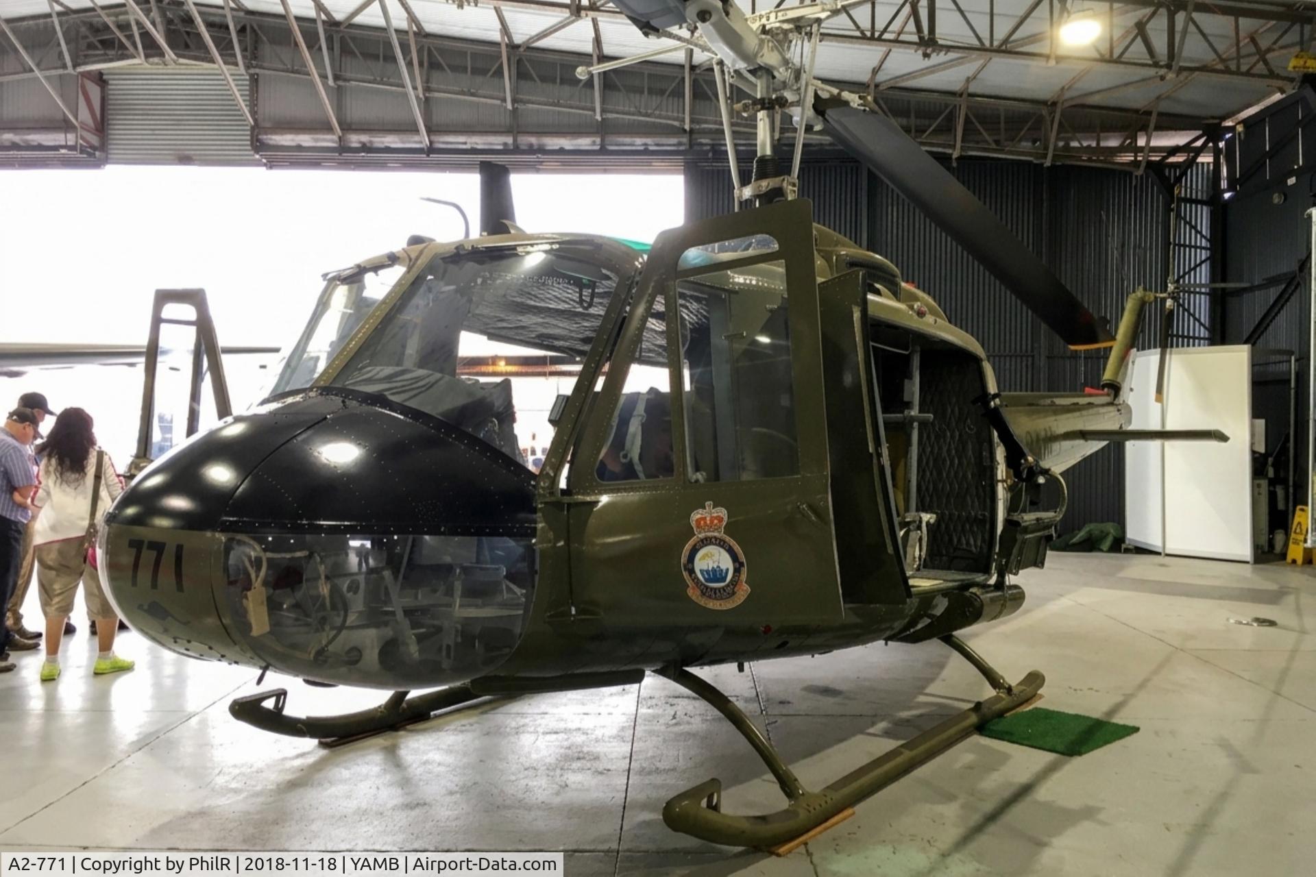A2-771, 1967 Bell UH-1H Iroquois, c/n 9773, A2-771 1971 Bell UH-1 Iroquois RAAF Amberley
