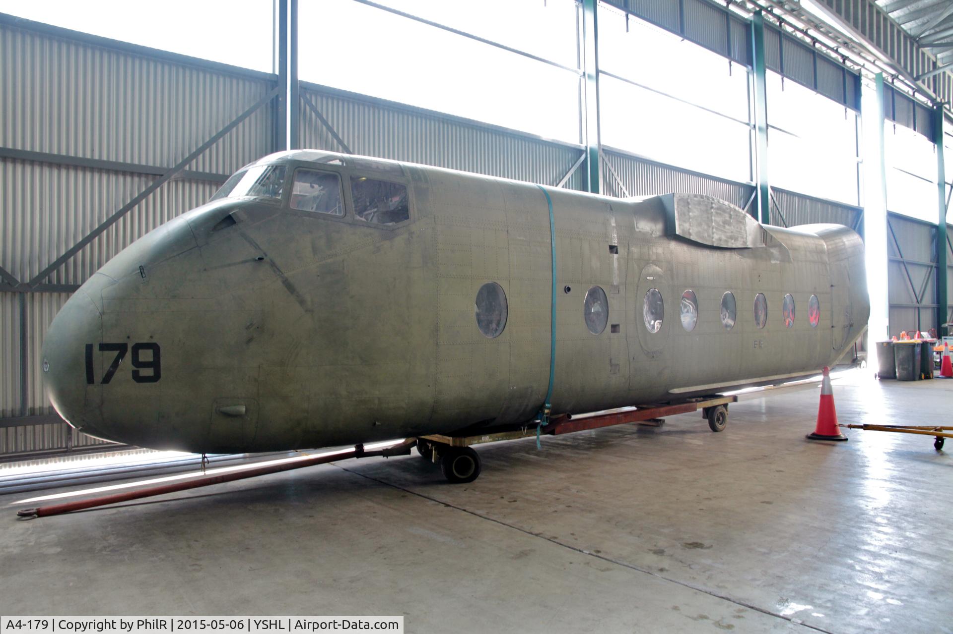 A4-179, De Havilland Canada DHC-4A Caribou, c/n 179, A4-179 1964 DHC-4 Caribou RAAF HARS Illaware 
