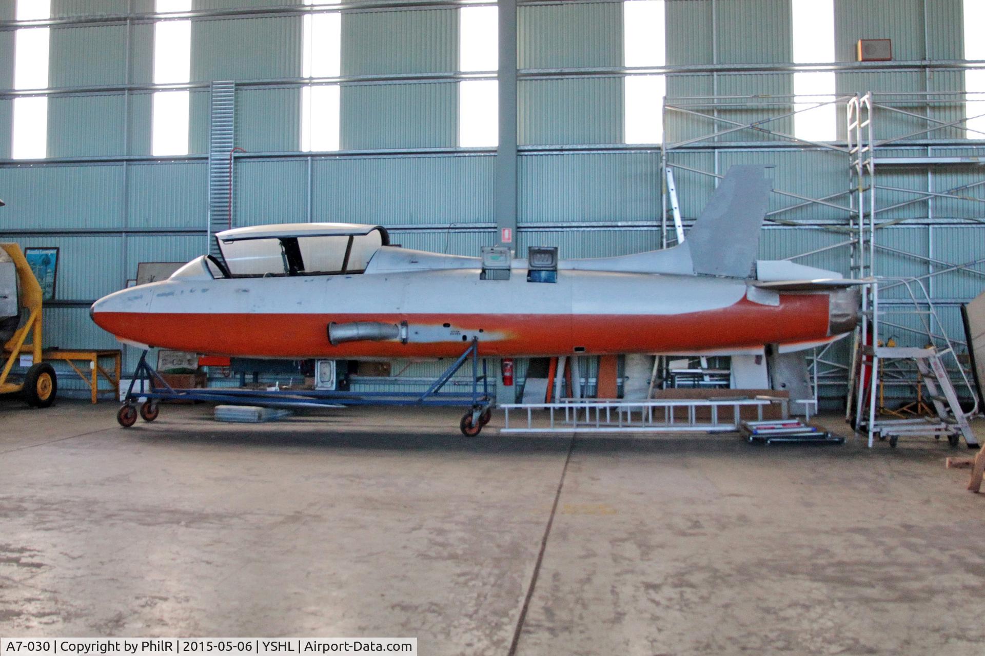 A7-030, 1968 CAC MB326H, c/n 30, A7-030 1968 CAC CA-30 Macchi MB326H RAAF HARS Illawarra
