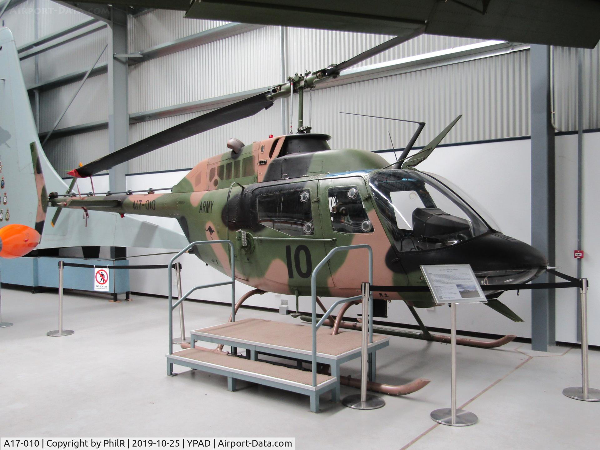 A17-010, Commonwealth CA-32 Kiowa, c/n 44510, A17-010 1972 Bell 206B-1 (OH-58A Kiowa) Australian Army SAAM Port Adelaide 
