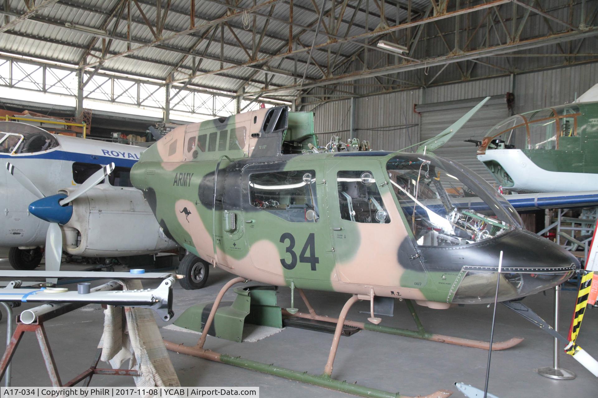 A17-034, Commonwealth CA-32 Kiowa, c/n 44534, A17-034 1975 CAC CA-32 Kiowa RAArmy Caboolture 08.11.17.JPG
