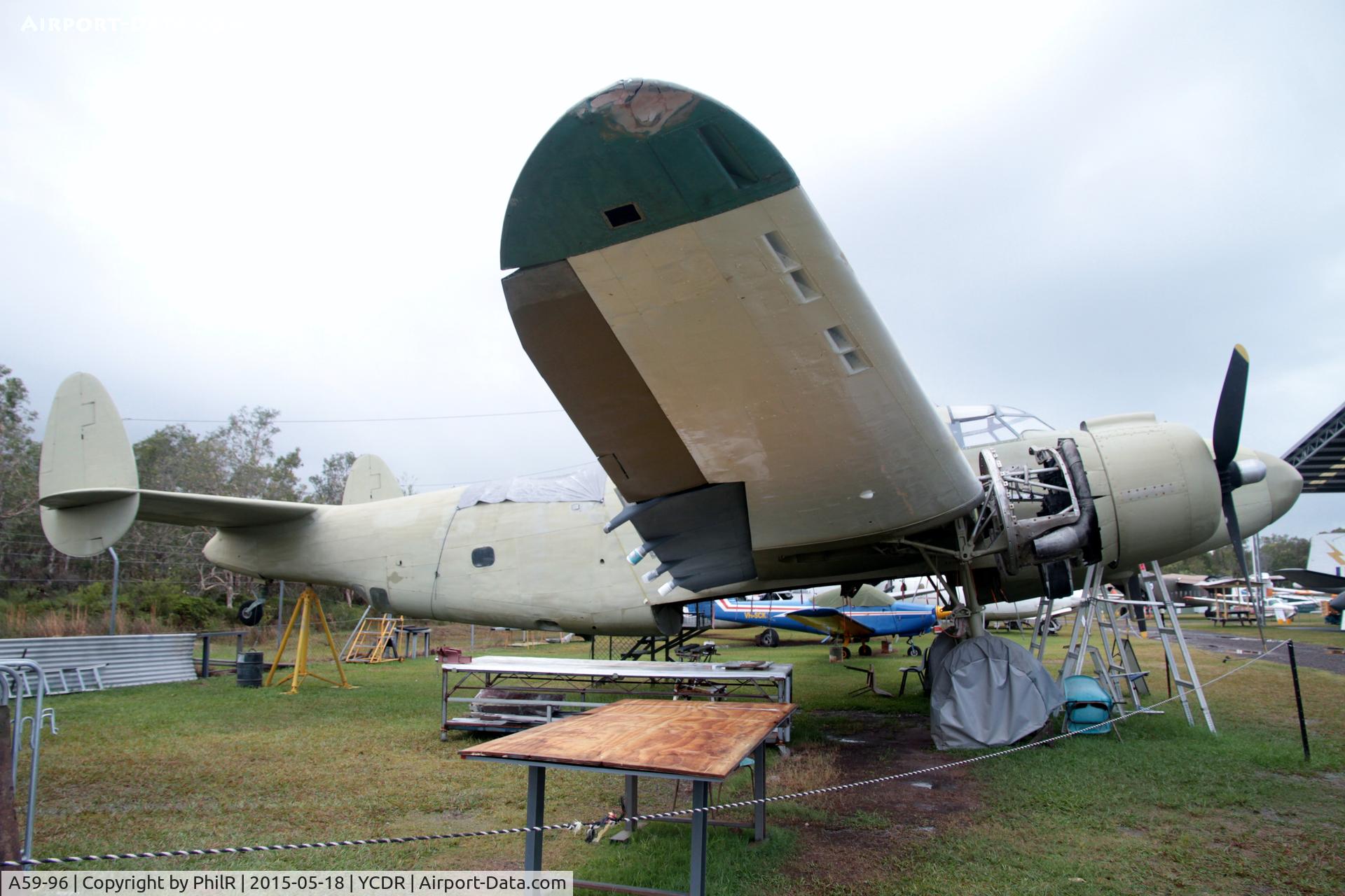 A59-96, 1944 Lockheed PV-1 Ventura (237-27-01), c/n 237-6371, A59-96 1944 Lockheed PV-1 Ventura RAAF QAM Caloundra
