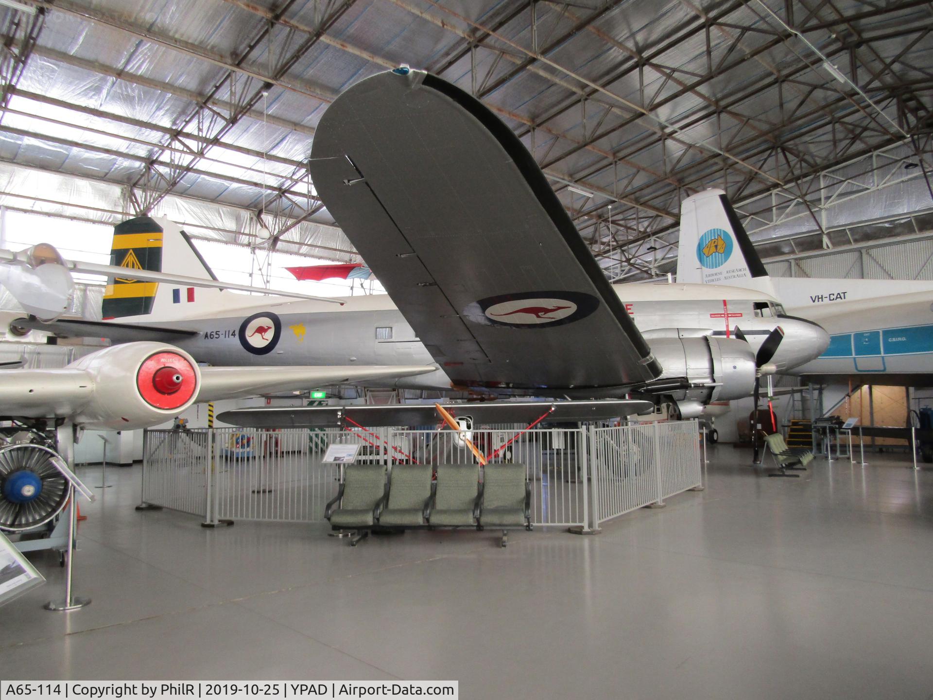 A65-114, 1945 Douglas C-47B-35-DK Skytrain, c/n 16712/33460, A65-114 1945 Douglas C-47B SAAM Port Adelaide 
