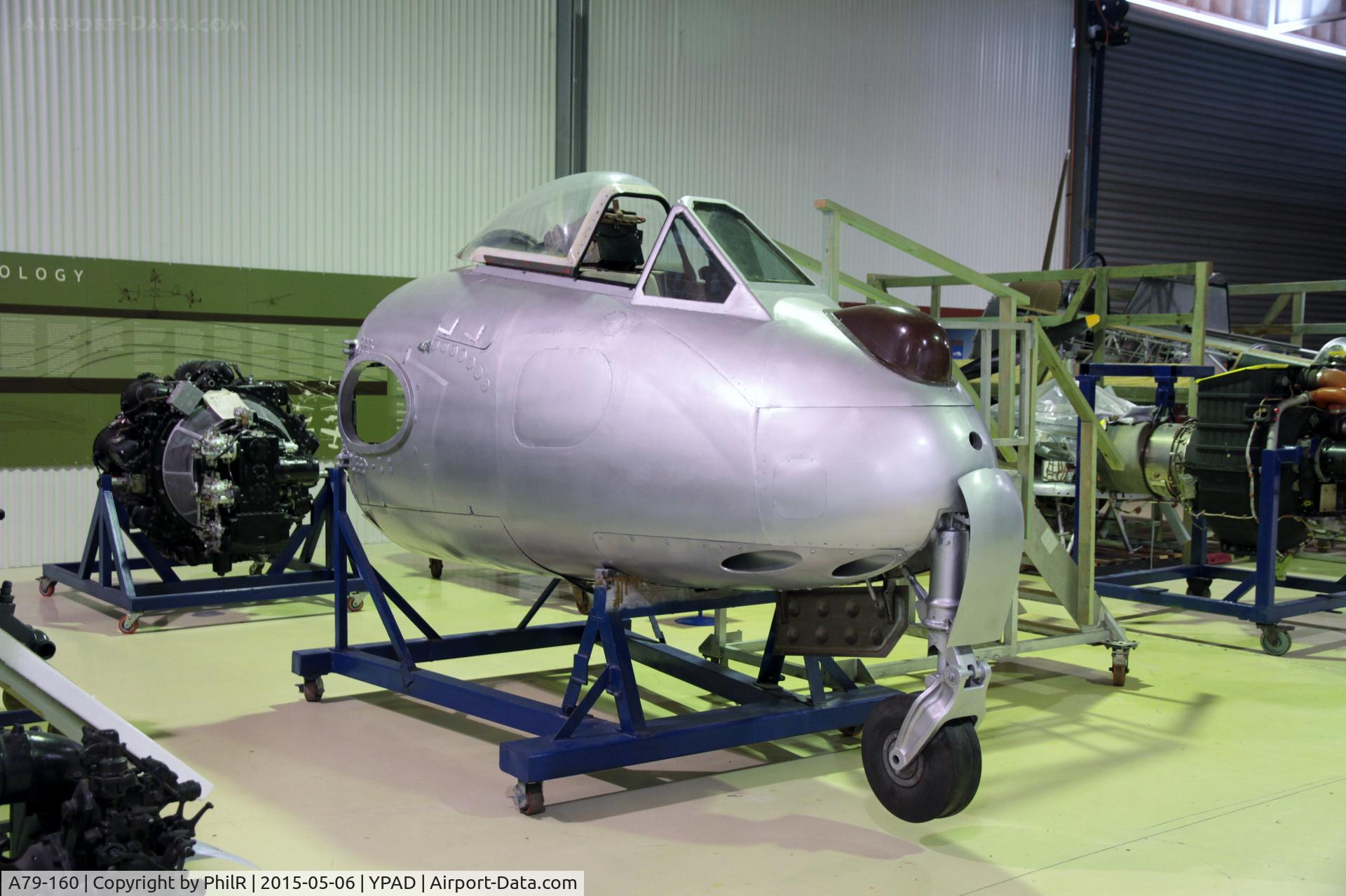 A79-160, De Havilland Australia DH-100 Vampire FB.31, c/n DHA4051, A79-160 1952 DH110 Vampire RAAF HARS Illawarra 
