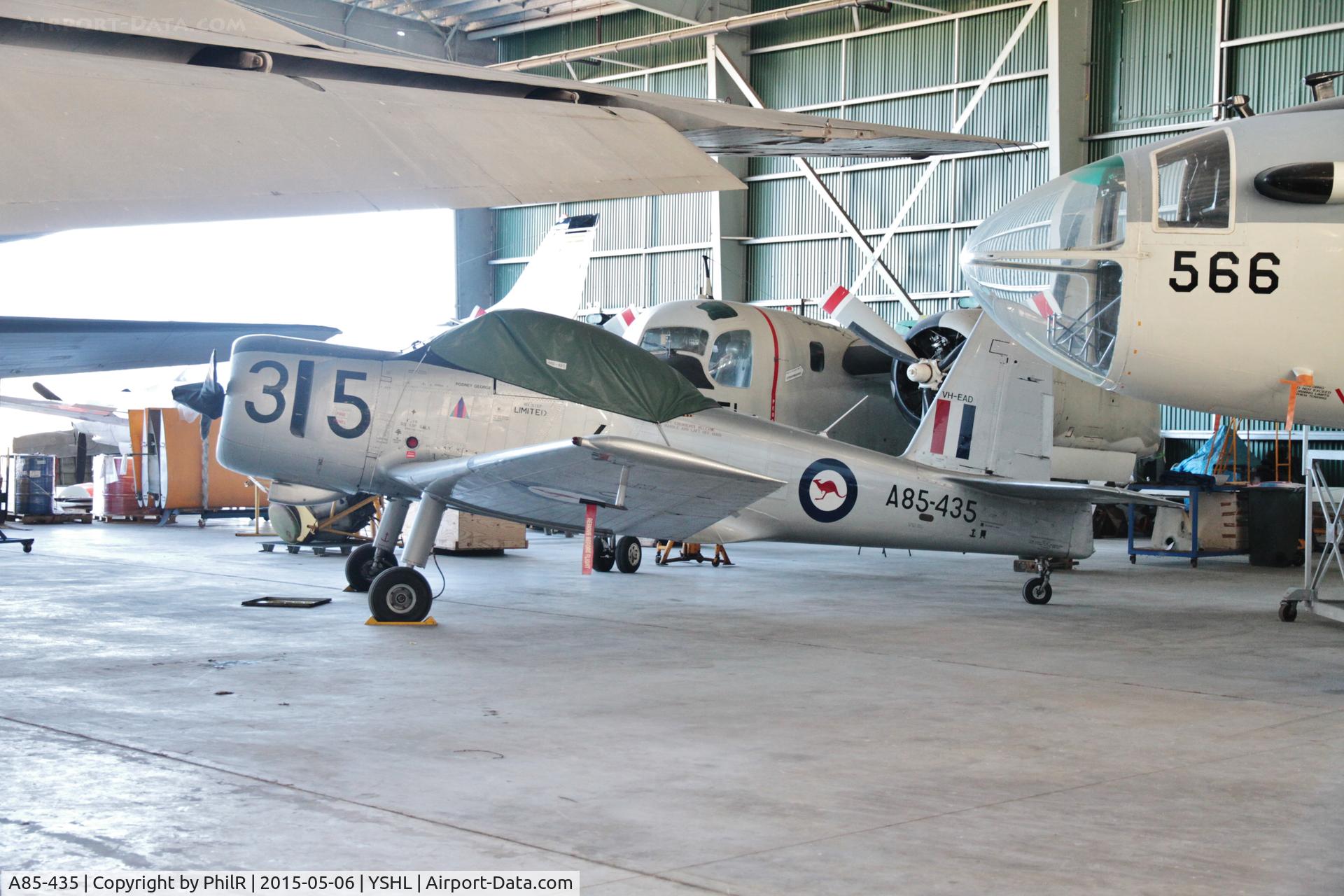 A85-435, 1956 Commonwealth CA-25 Winjeel, c/n CA25-35, A85-435 (VH-EAD) 1956 CAC-25 Winjeel RAAFHARS Illawarra 
