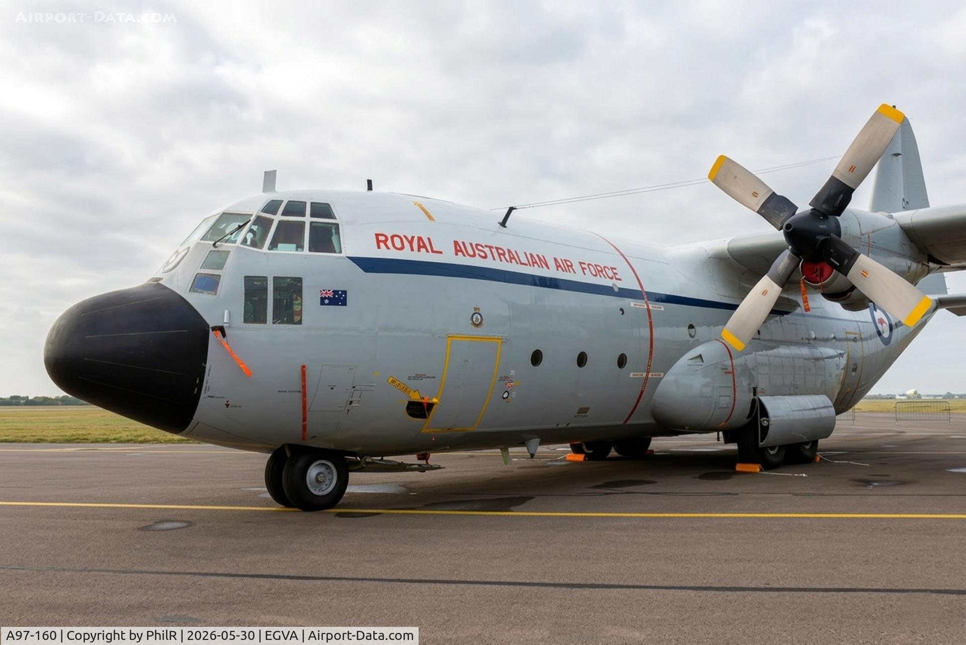 A97-160, Lockheed C-130E Hercules, c/n 382-4160, A97-160 Lockheed C-130E Hercules RAAF IAT 07.94.jpg
