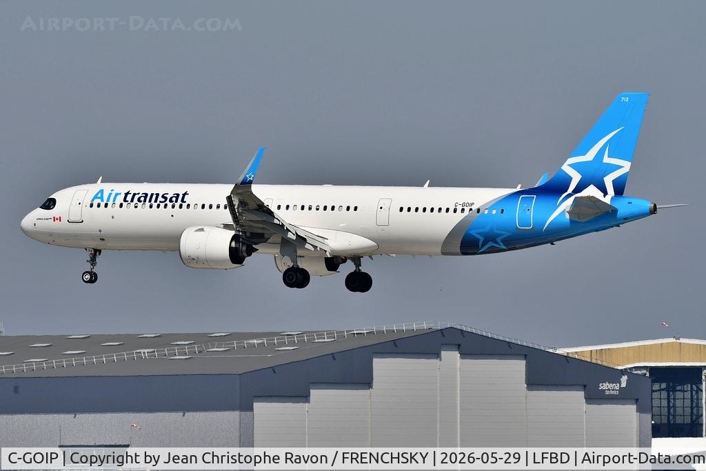 C-GOIP, 2022 Airbus A321-271NX, c/n 10848, Montreal (YUL)	Bordeaux (BOD)	TS516