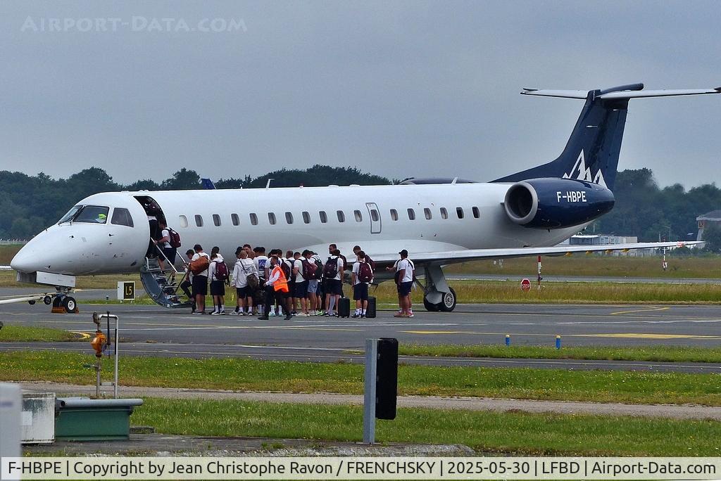 F-HBPE, 1998 Embraer ERJ-145LR (EMB-145LR), c/n 145106, Bordeaux (BOD)	Toulon (TLN)	EUP421 Union Bordeaux Bègles team rugby Top14