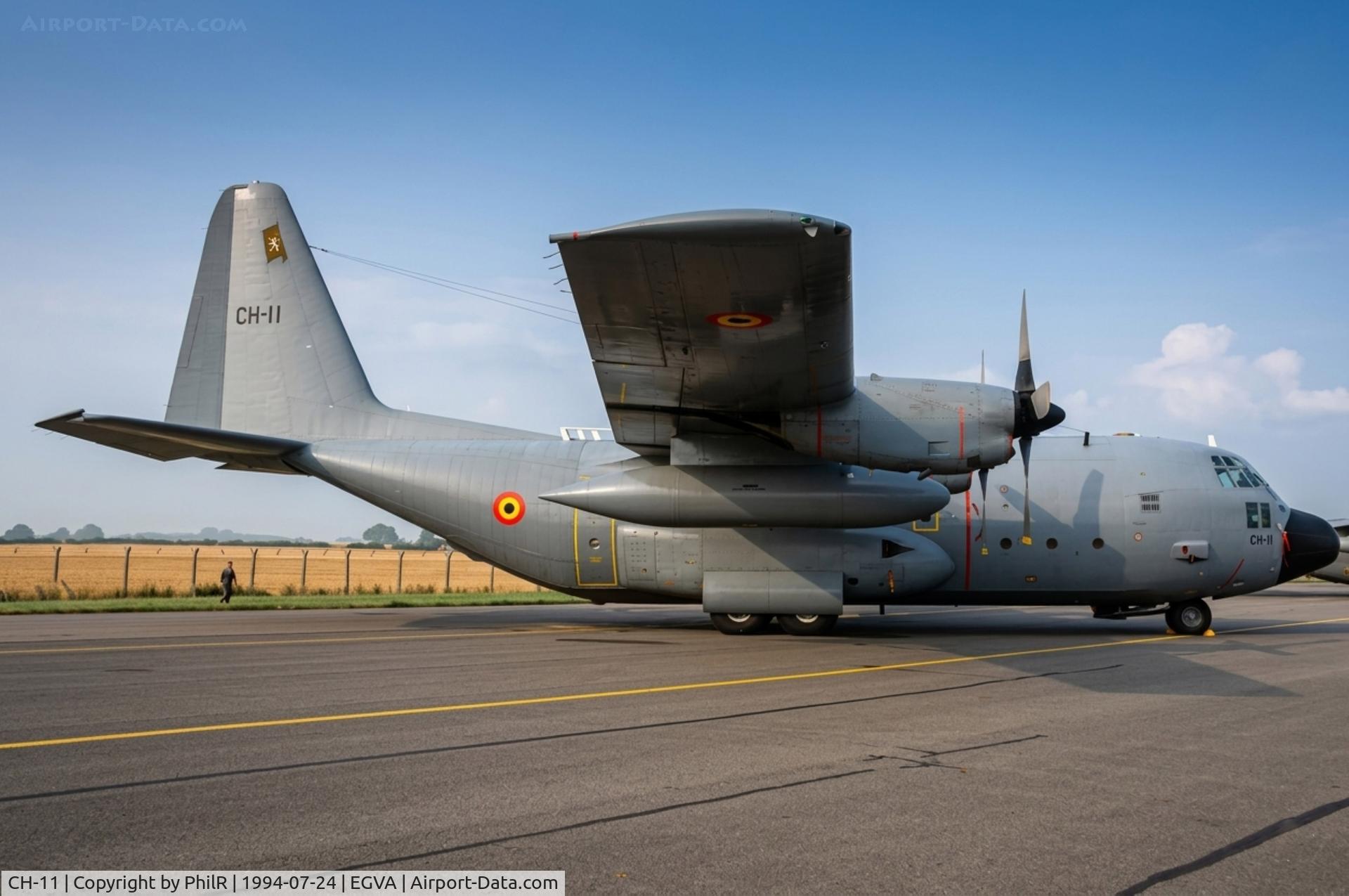 CH-11, Lockheed C-130H Hercules, c/n 382-4482, CH-11 1973 Lockheed C-130H Hercules BelgAF IAT 
