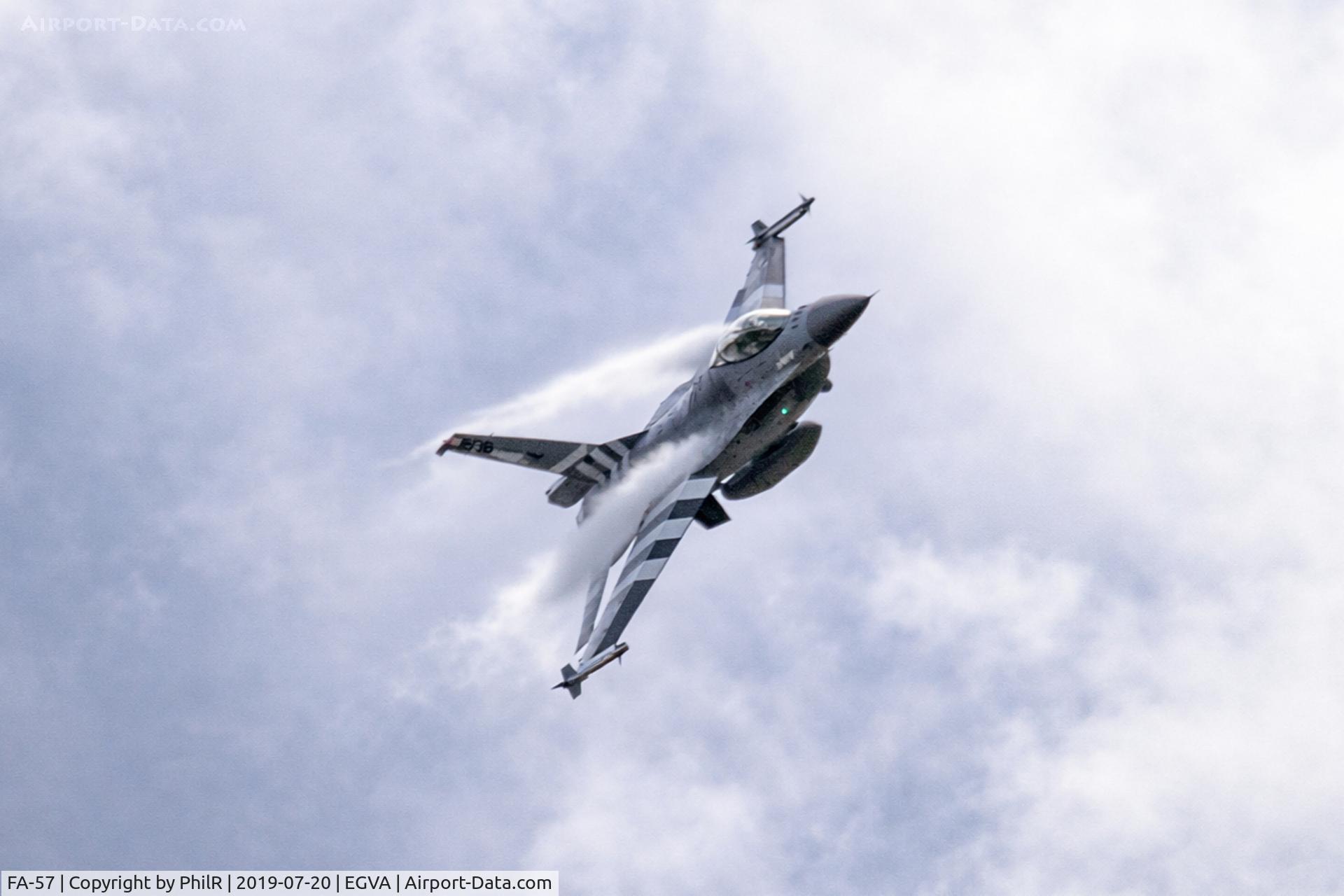 FA-57, 1980 SABCA F-16AM Fighting Falcon, c/n 6H-57, FA-57 1982 General Dynamics F-16AM Belgian Air ComponentRIAT Fairford 
