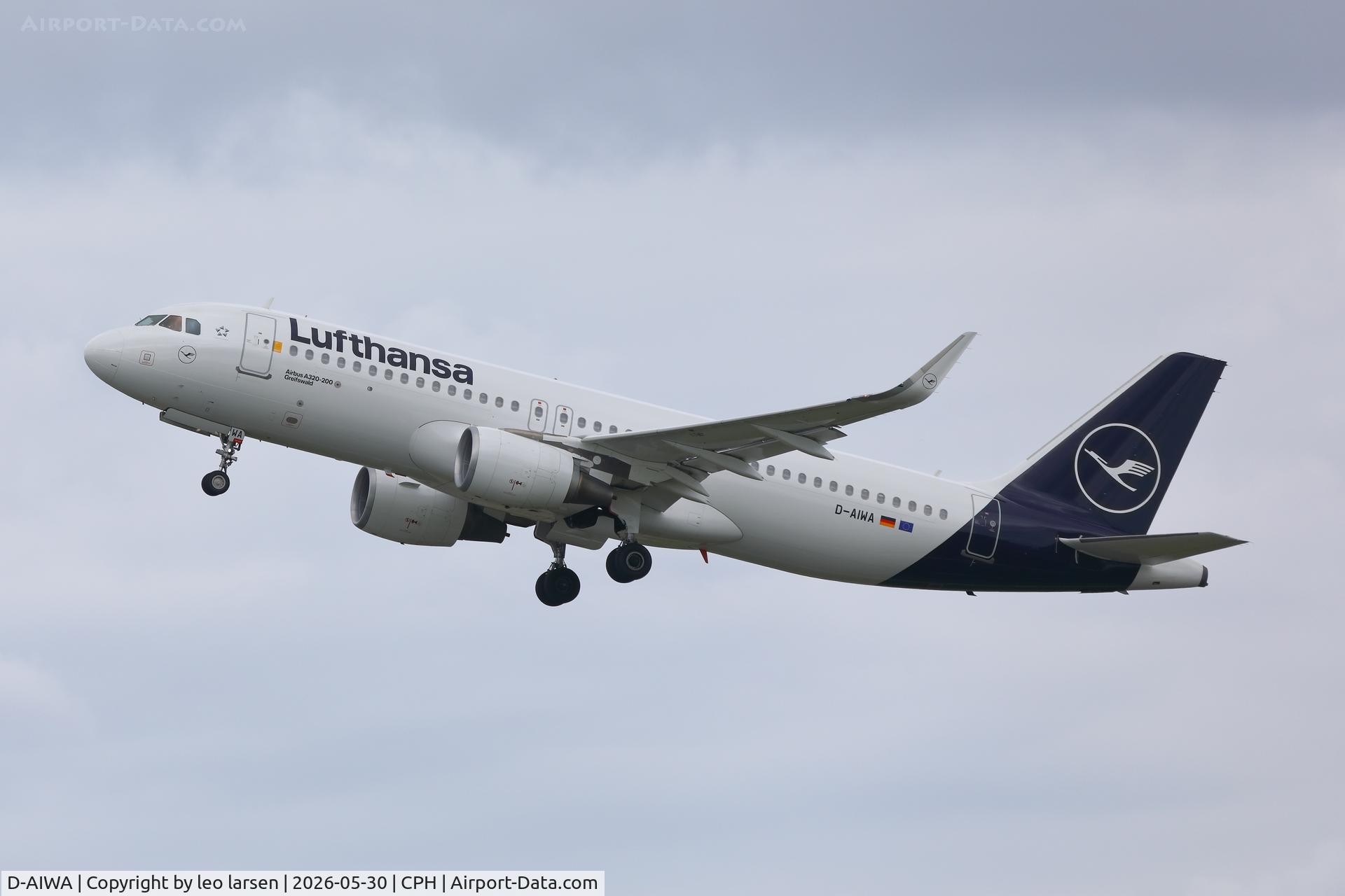 D-AIWA, 2017 Airbus A320-214, c/n 7681, Copenhagen 30.5.2026