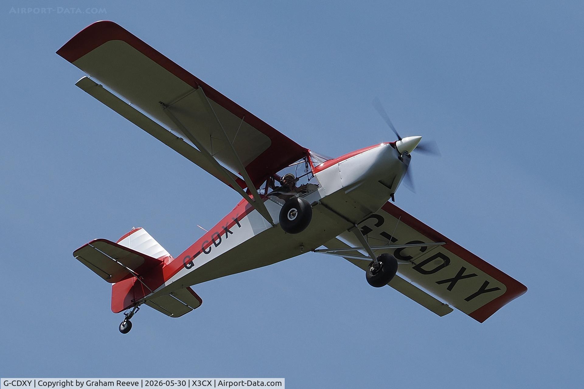 G-CDXY, 2007 Skystar Kitfox Series 7, c/n PFA 172D-14112, Over head at Northrepps