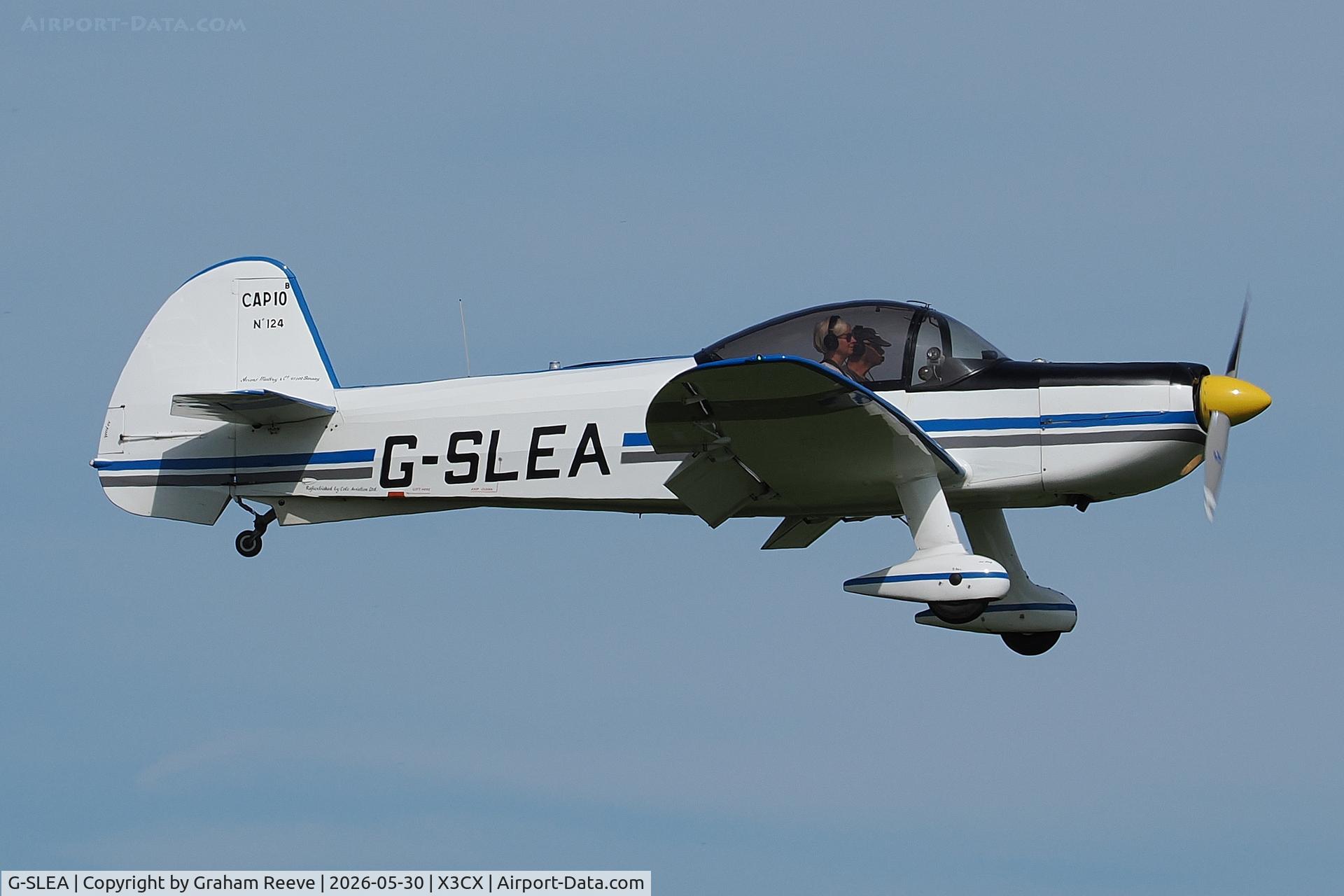G-SLEA, 1980 Mudry CAP-10B, c/n 124, Landing at Northrepps.