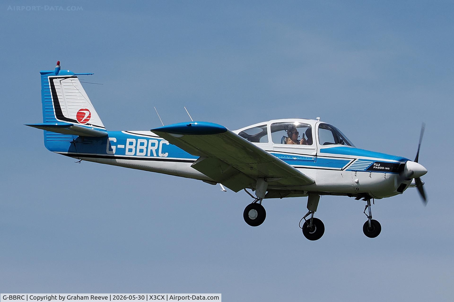 G-BBRC, 1973 Fuji FA-200-180 Aero Subaru, c/n 235, Landing at Northrepps.