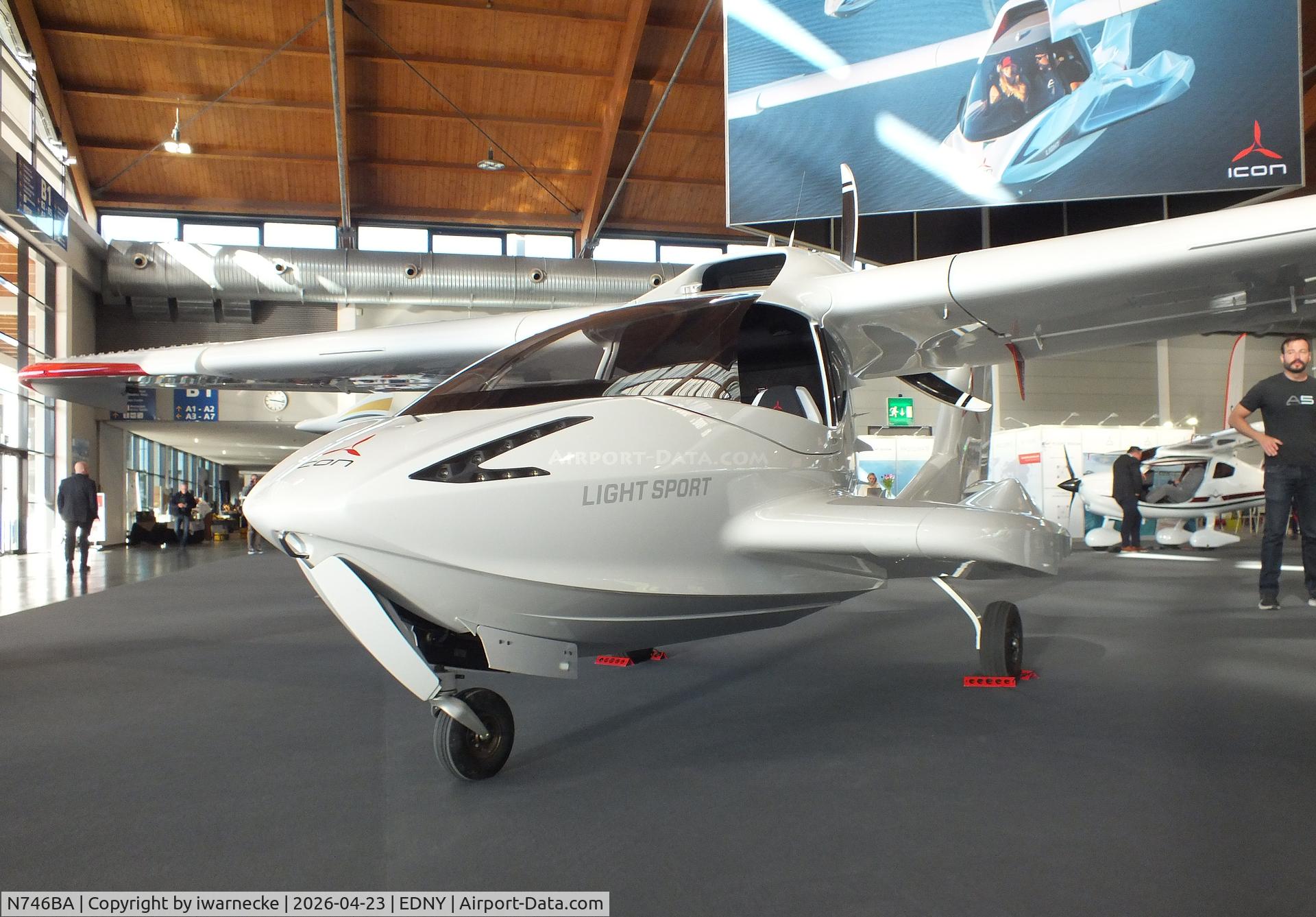 N746BA, ICON Aircraft A5, c/n 00131, ICON Aircraft A5 LSA at the AERO 2026, Friedrichshafen