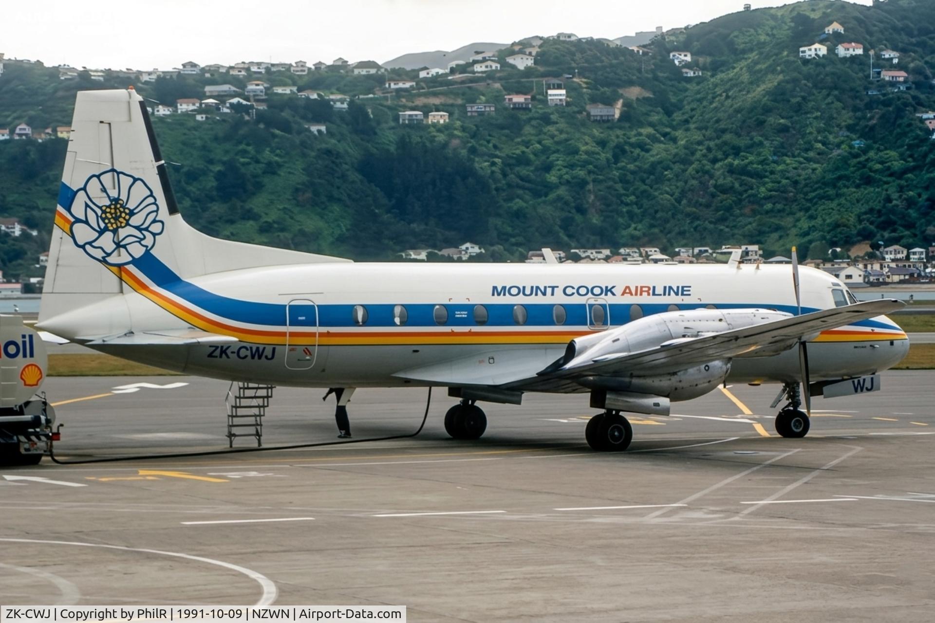 ZK-CWJ, 1968 Hawker Siddeley HS.748 Series 2A, c/n 1647, ZK-CWJ 1968 HS748 Mount Cook Airlines WLG 