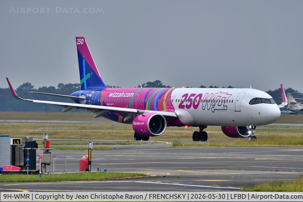 9H-WMR, Airbus A321-271 NX, c/n 12932, Bordeaux (BOD)	Rome (FCO)	W46200 / Wizz Air (250th Aircraft Livery)