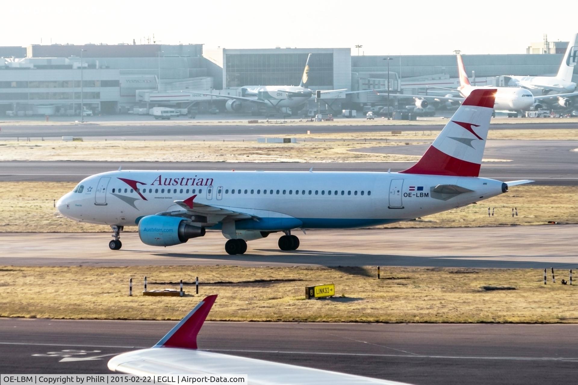 OE-LBM, 2001 Airbus A320-214, c/n 1504, OE-LBM 2014 A320-200 Austrian LHR