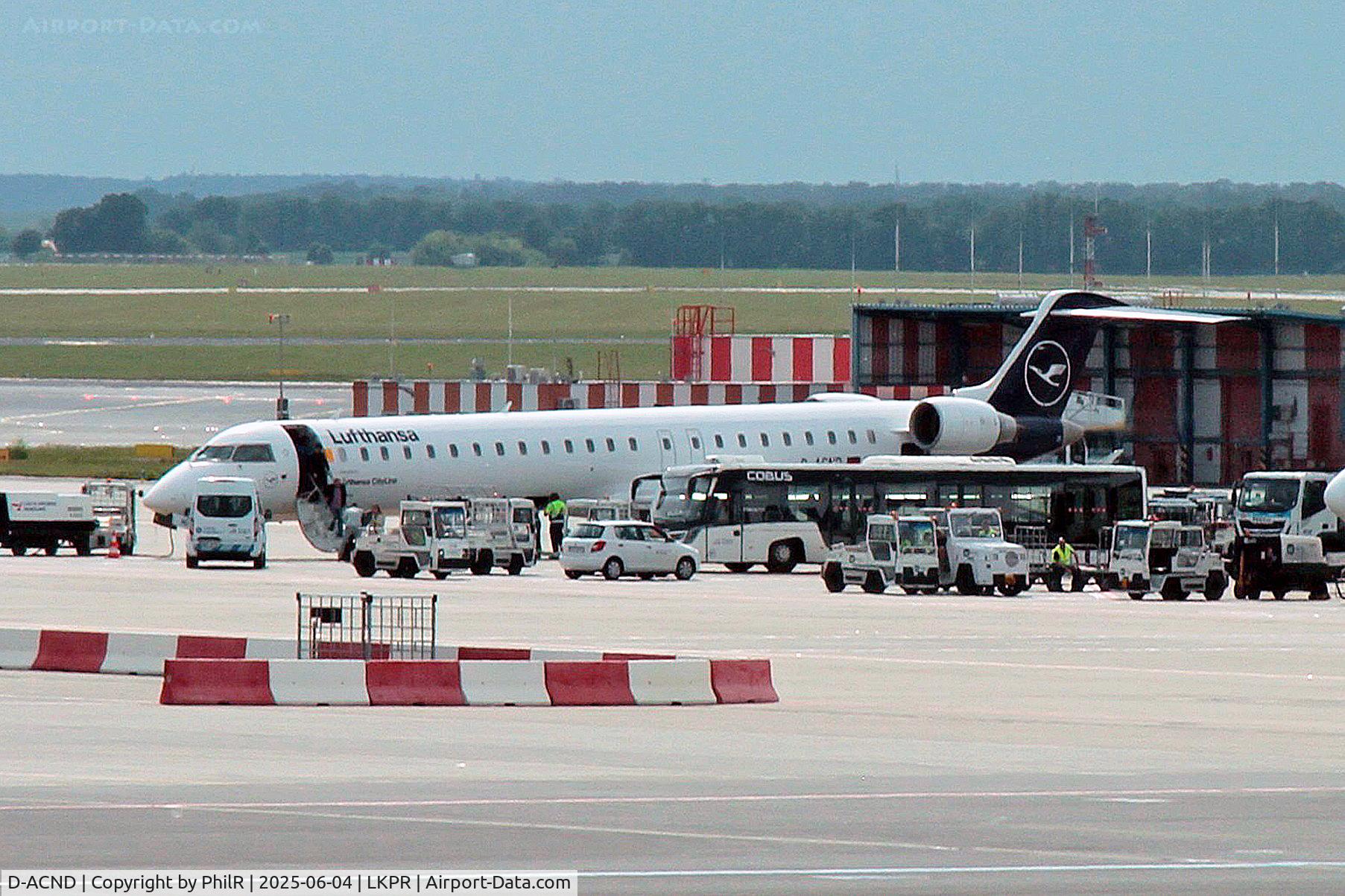 D-ACND, 2009 Bombardier CRJ-701 (CL-600-2C10) Regional Jet, c/n 15238, D-ACND 2009 CRJ-900LR Lufthansa Cityline Prague 