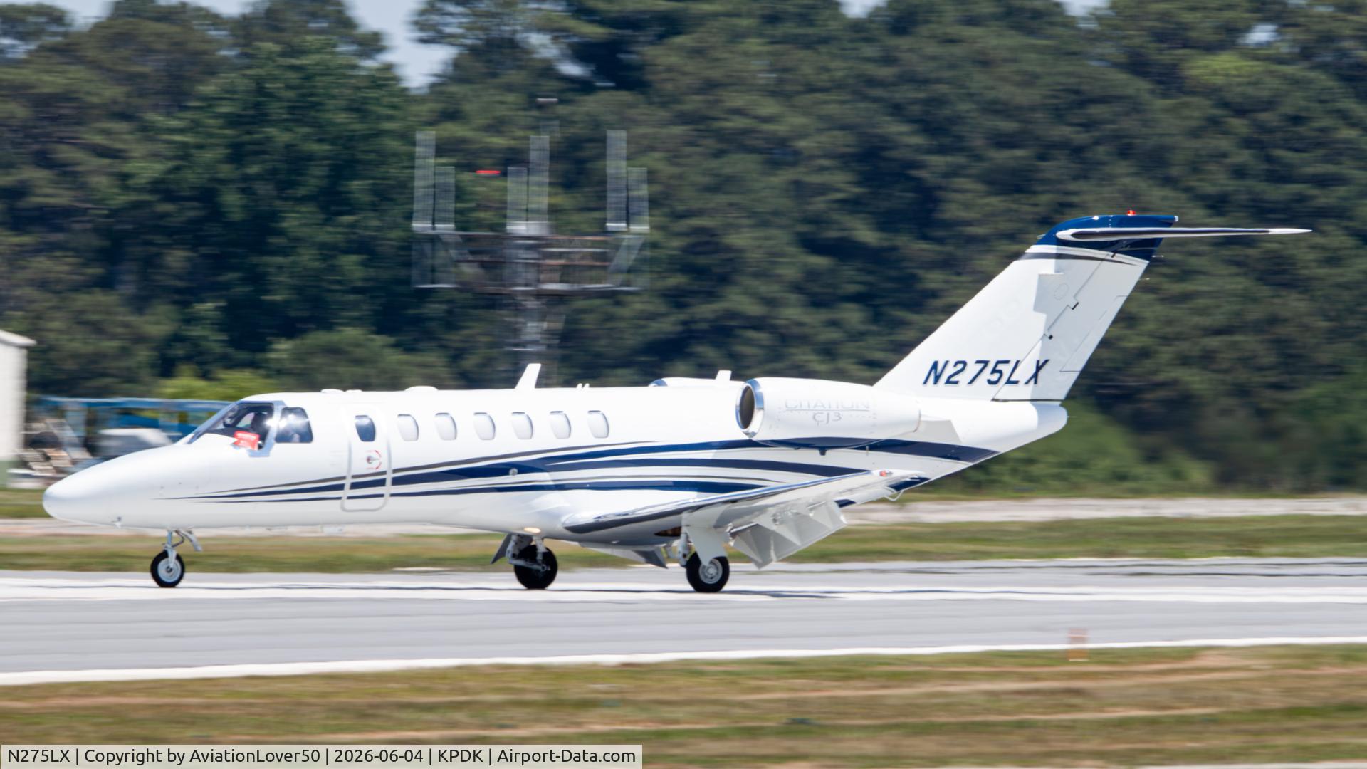 N275LX, 2008 Cessna 525B, c/n 525B-0275, CJ3