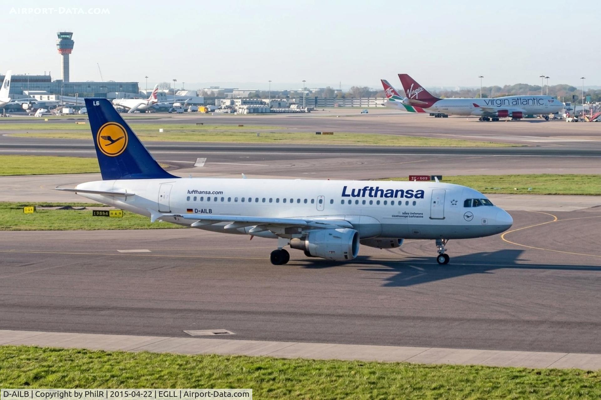D-AILB, 1996 Airbus A319-114, c/n 610, D-AILB 1996 A319-100 Lufthansa LHR 