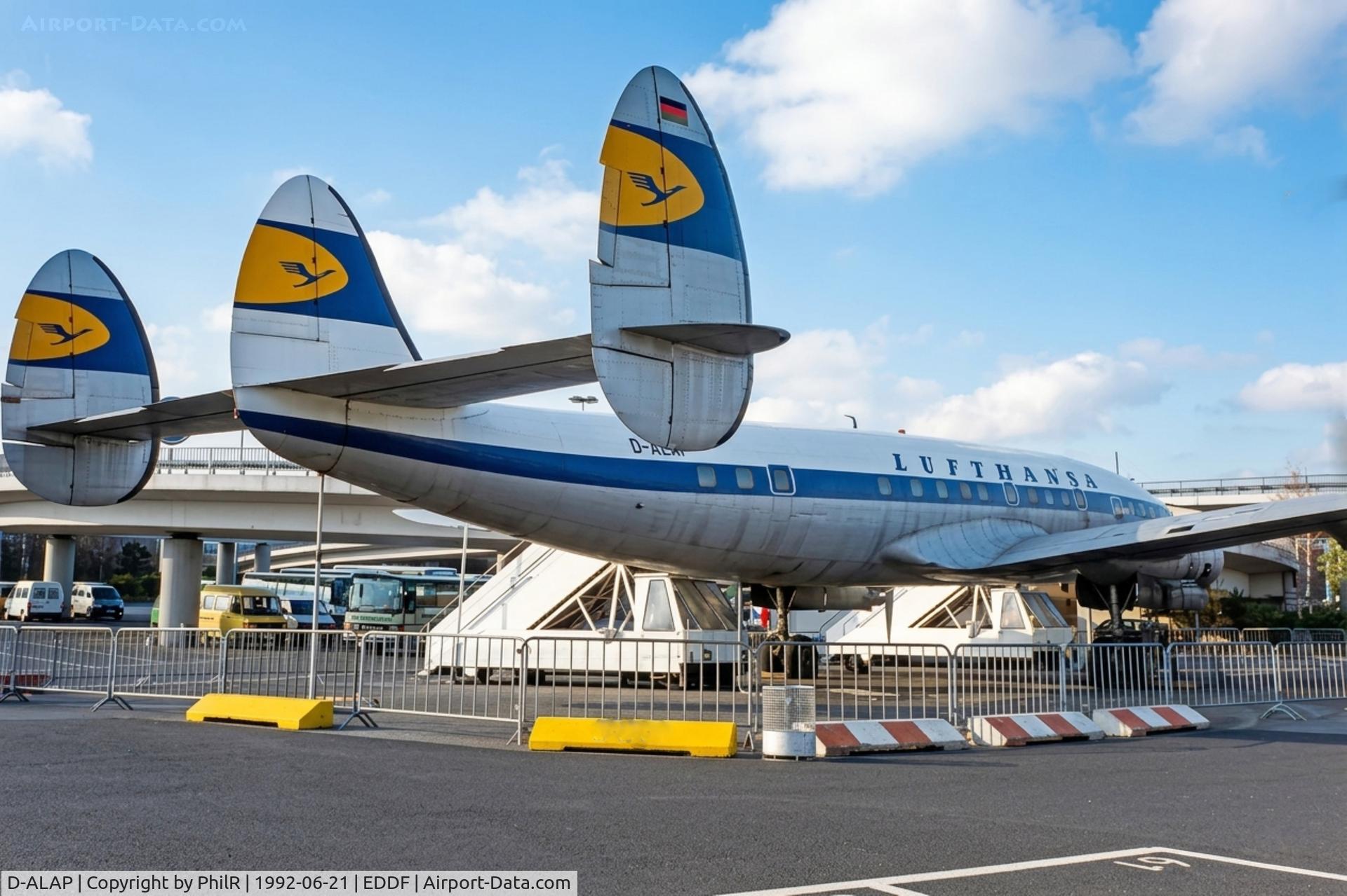 D-ALAP, 1957 Lockheed L-1049G Super Constellation, c/n 4671, D-ALAP (F-BHML) 1957 L1049G Super Constellation Lufthansa FRA 

