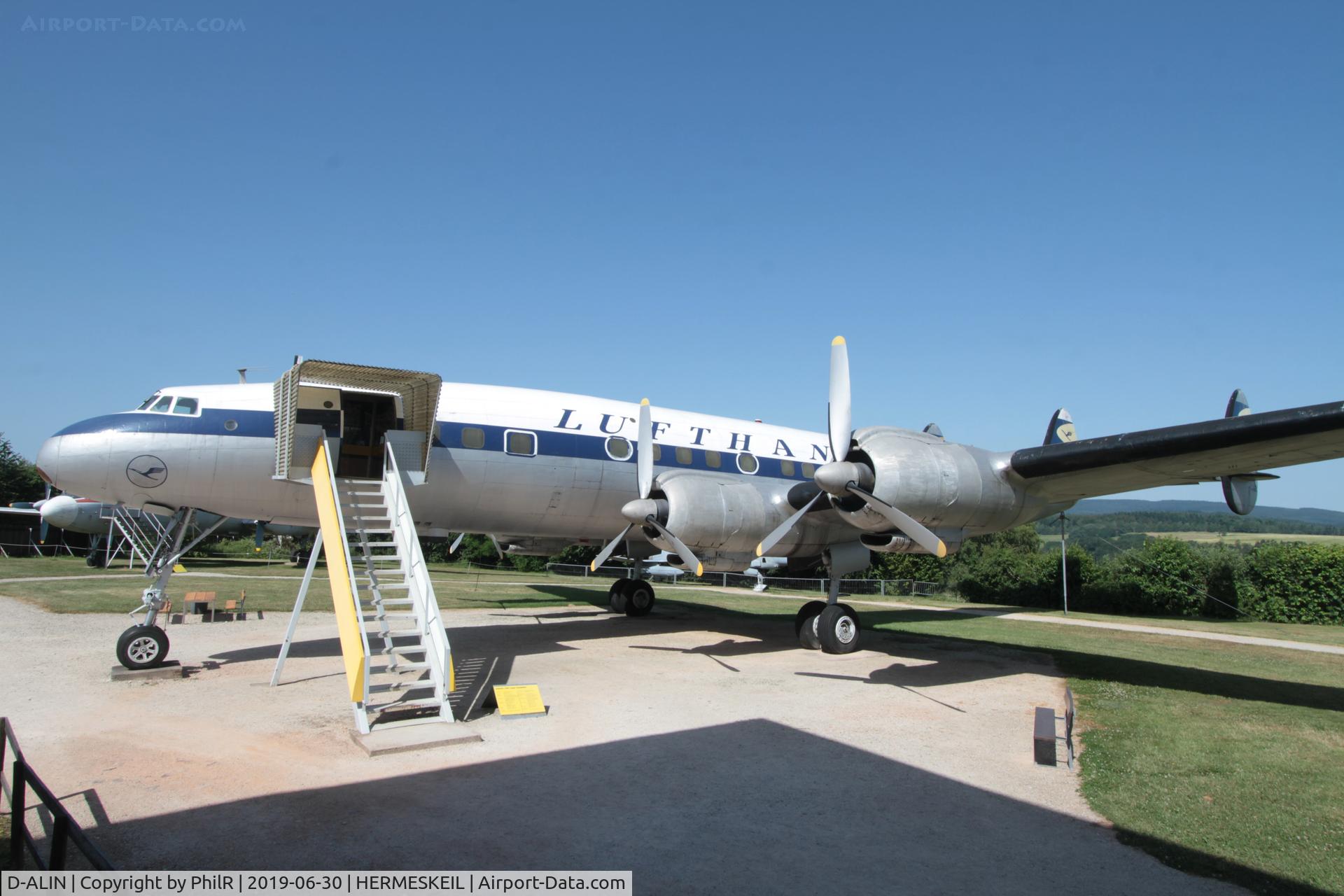 D-ALIN, 1955 Lockheed L-1049G Super Constellation, c/n 4604, D-ALIN 1955 Lockheed L1049G Super Constellation Hermeskeil 
