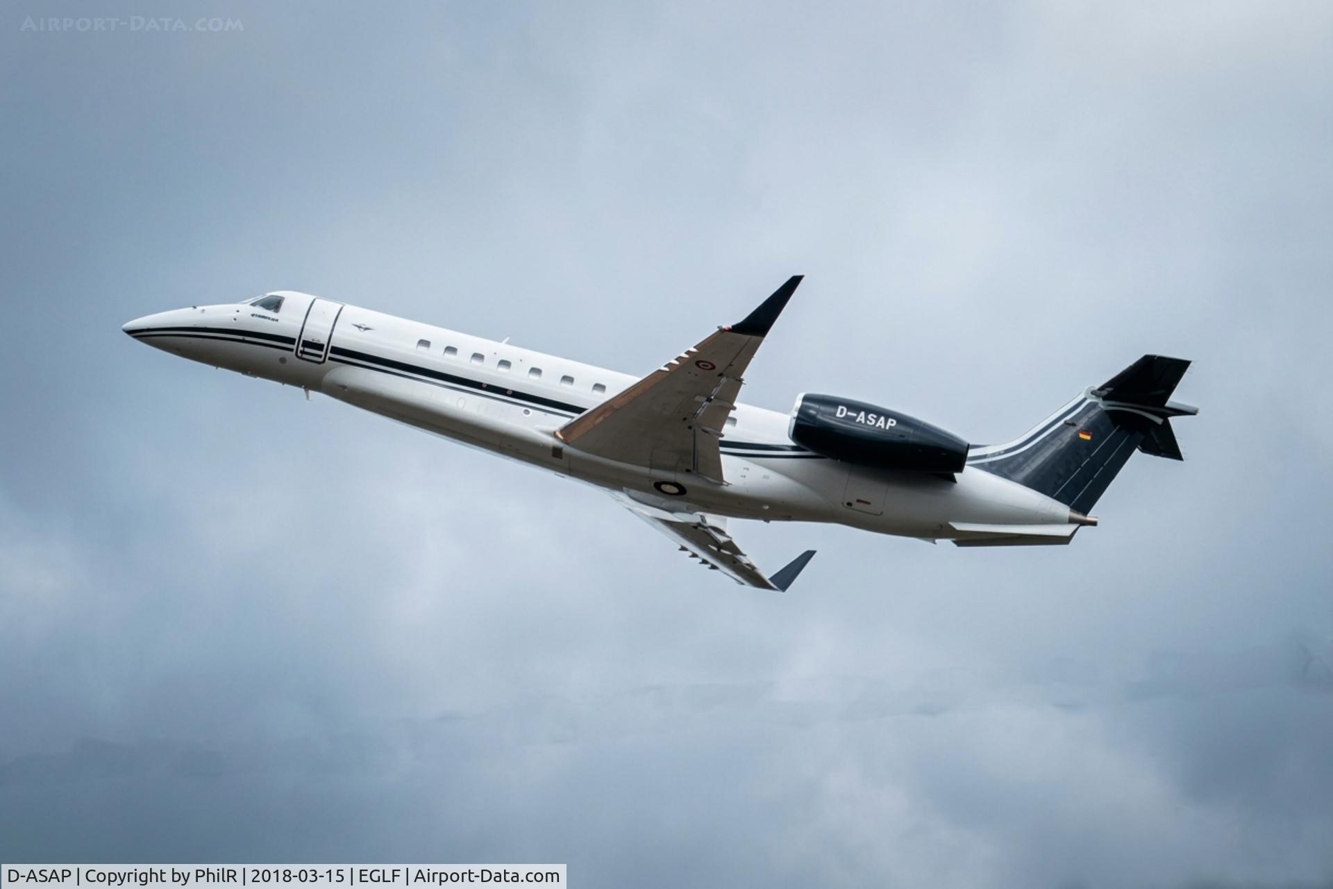 D-ASAP, Embraer EMB-135BJ Legacy 650, c/n 14501230, D-ASAP 2017 Embraer EMB-135BJ Legacy 65 Farnborough 
