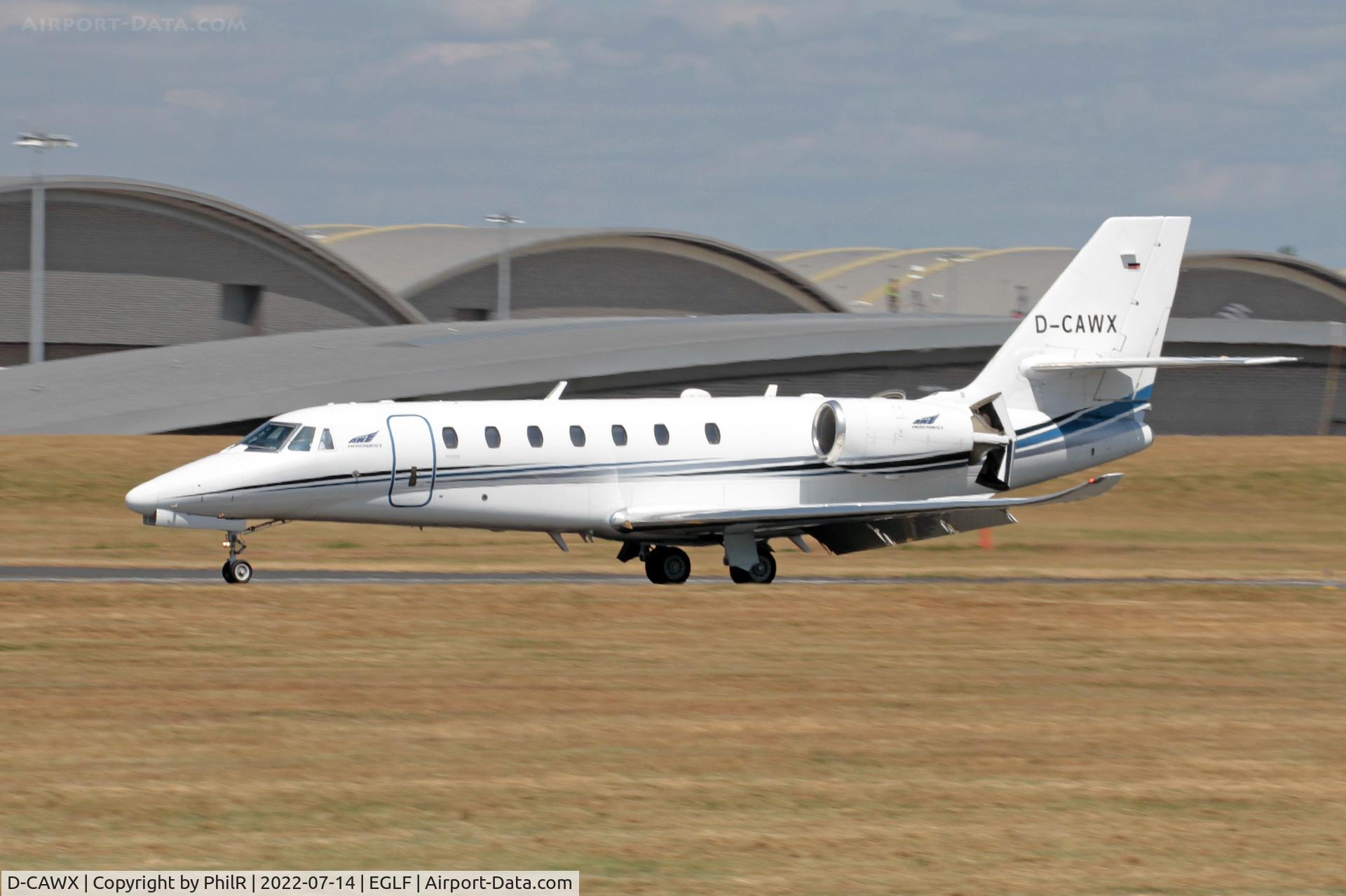 D-CAWX, 2015 Cessna 680 Citation Sovereign +, c/n 680-0535, D-CAWX 2014 Cessna 680 Citation Sovereign+ Farnborough 