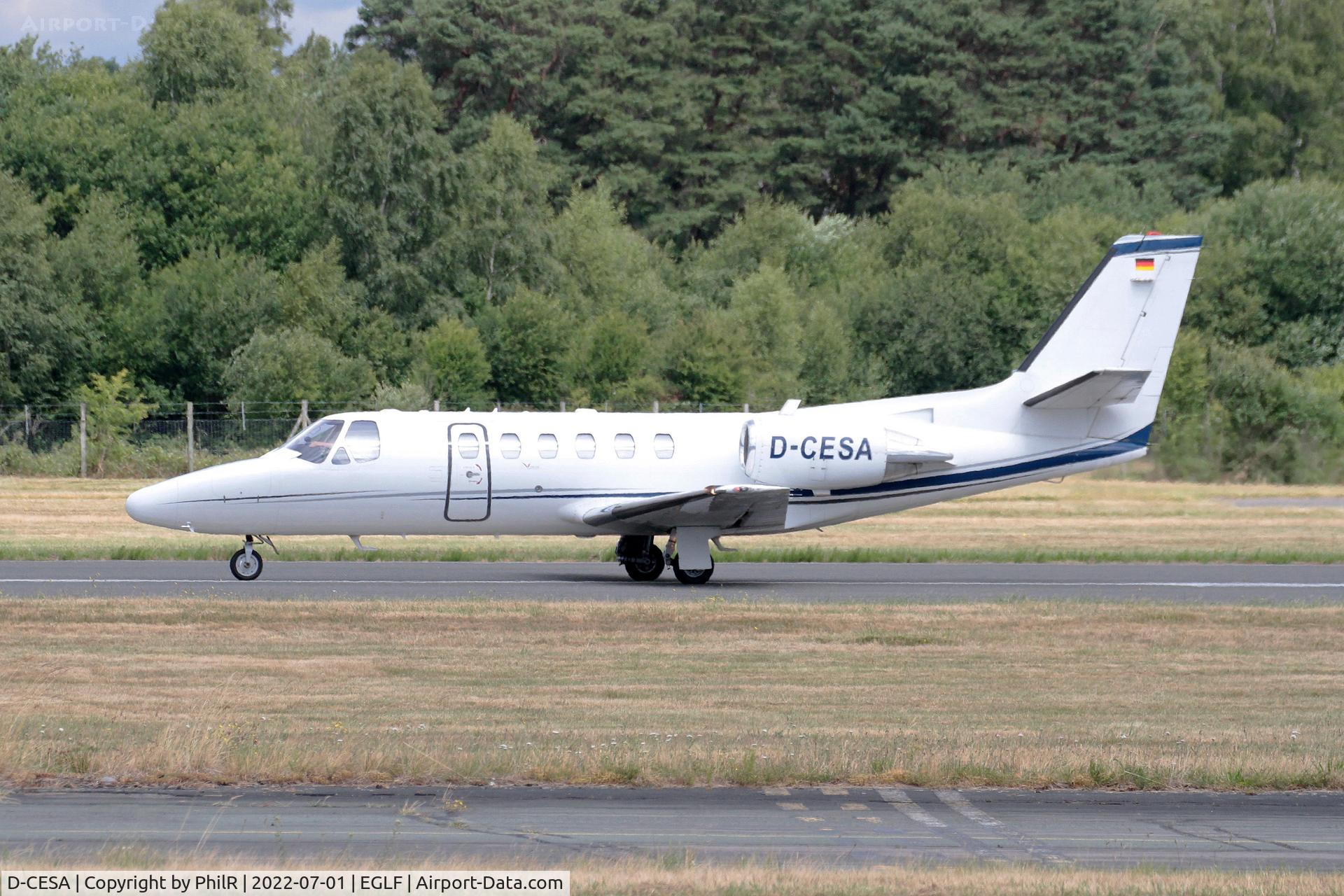 D-CESA, 2002 Cessna 550 Citation Bravo, c/n 550-1039, D-CESA 2002 Cessna 550 Citation Bravo Farnborough 
