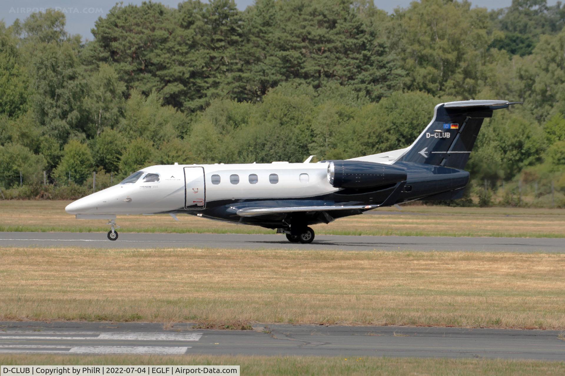 D-CLUB, 2021 Embraer EMB-505 Phenom 300E, c/n 505-00647, D-CLUB 2021 Embraer EMB-505 Phenom 300 Farnborough 
