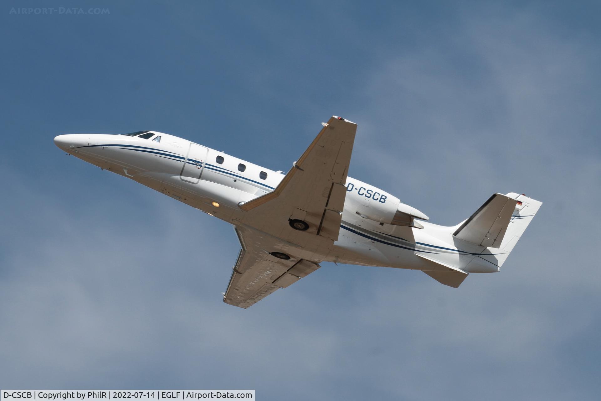 D-CSCB, 2015 Cessna 560XL Citation XLS+, c/n 560-6187, D-CSCB 2015 Cessna 560XL Citation XLS+ Farnborough 
