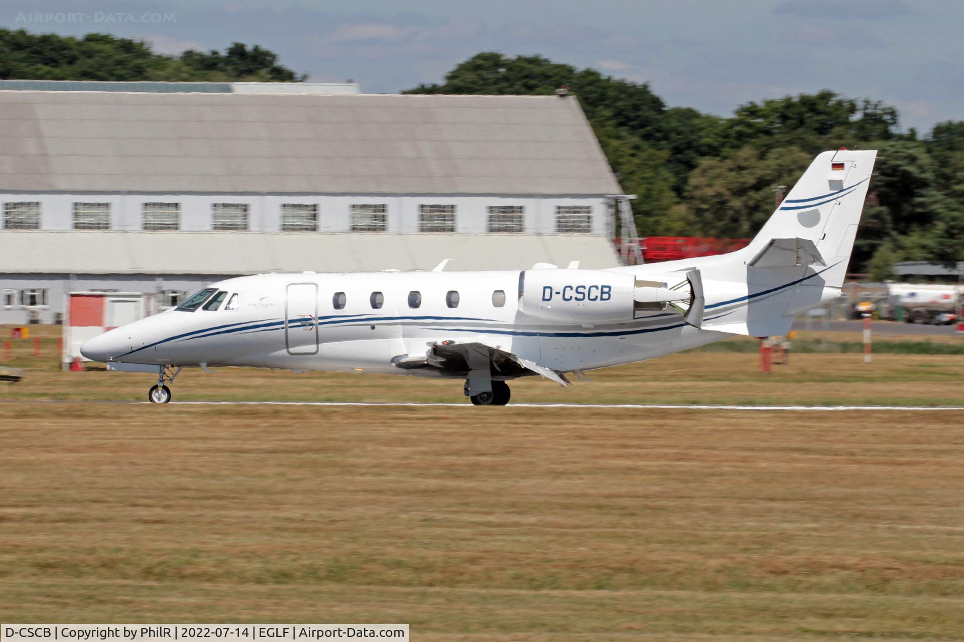 D-CSCB, 2015 Cessna 560XL Citation XLS+, c/n 560-6187, D-CSCB 2015 Cessna 560XL Citation XLS+ Farnborough 

