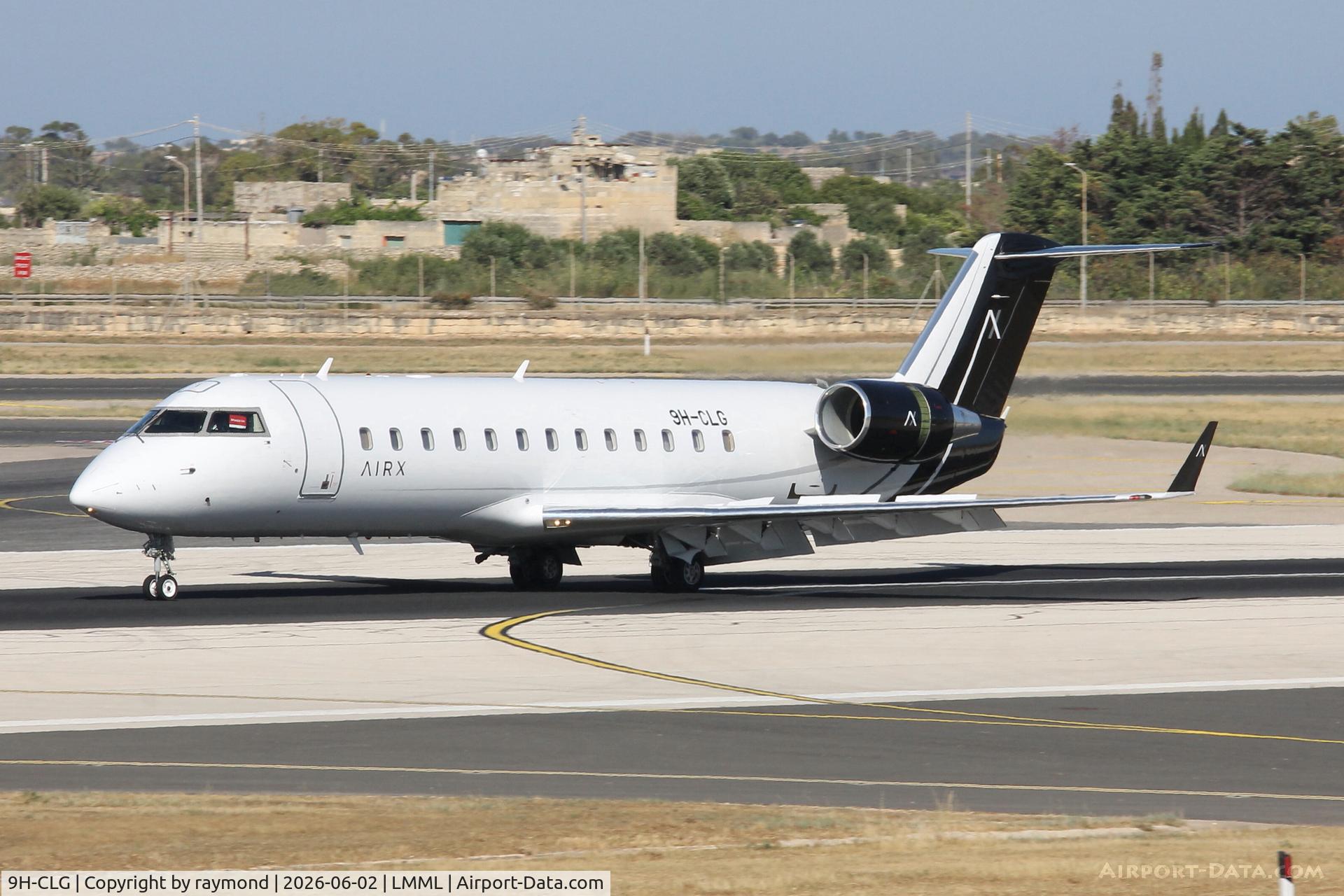 9H-CLG, 2006 Bombardier Challenger 850 (CL-600-2B19), c/n 8063, Bombardier Challenger 850 reg 9H-CLG of Air X seen just landed on RW31 Malta.
