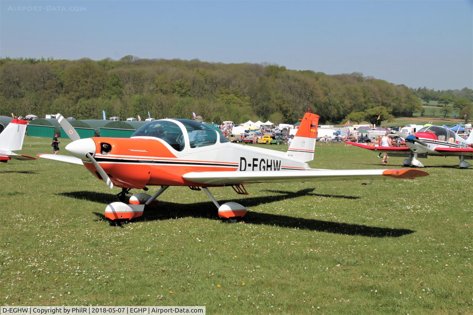 D-EGHW, 1984 Bolkow Bo-209 Monsun 150FV, c/n 170, D-EGHW 1984 Bölkow Bo 209 Monsoon 150FV Popham 
