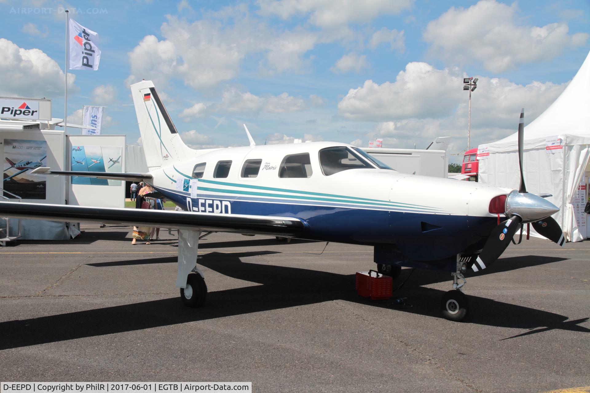 D-EEPD, 2010 Piper PA-46R-350T Malibu Matrix, c/n 46-92138, D-EEPD 2010 Piper Pa-46R-350T Malibu Matrix Air Expo Booker 01.06.17(1).JPG
