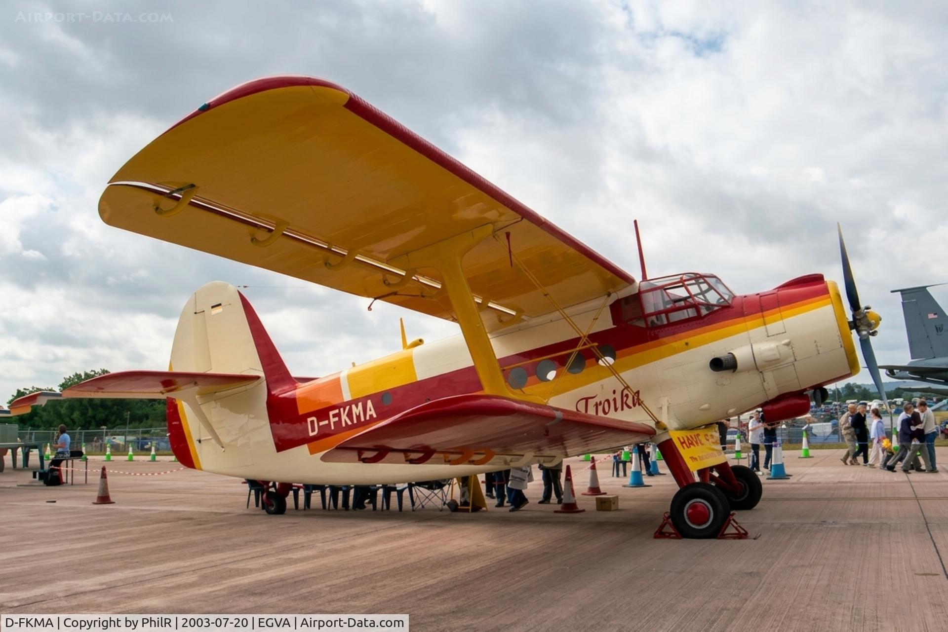 D-FKMA, Antonov An-2T, c/n 117411, D-FKMA An-2A Aero Troika RIAT Fairford 