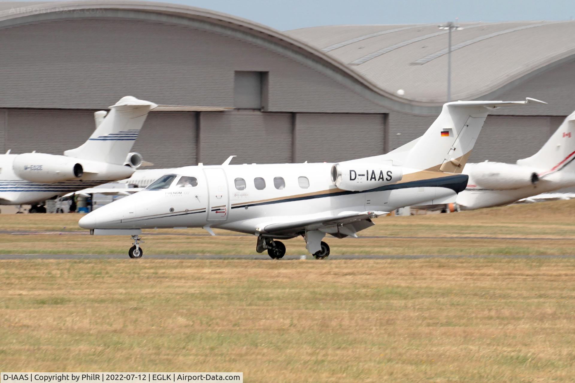D-IAAS, 2010 Embraer EMB-500 Phenom 100, c/n 50000132, D-IAAS 2010 Embraer EMB-500 Phenom 100 Farnborough 
