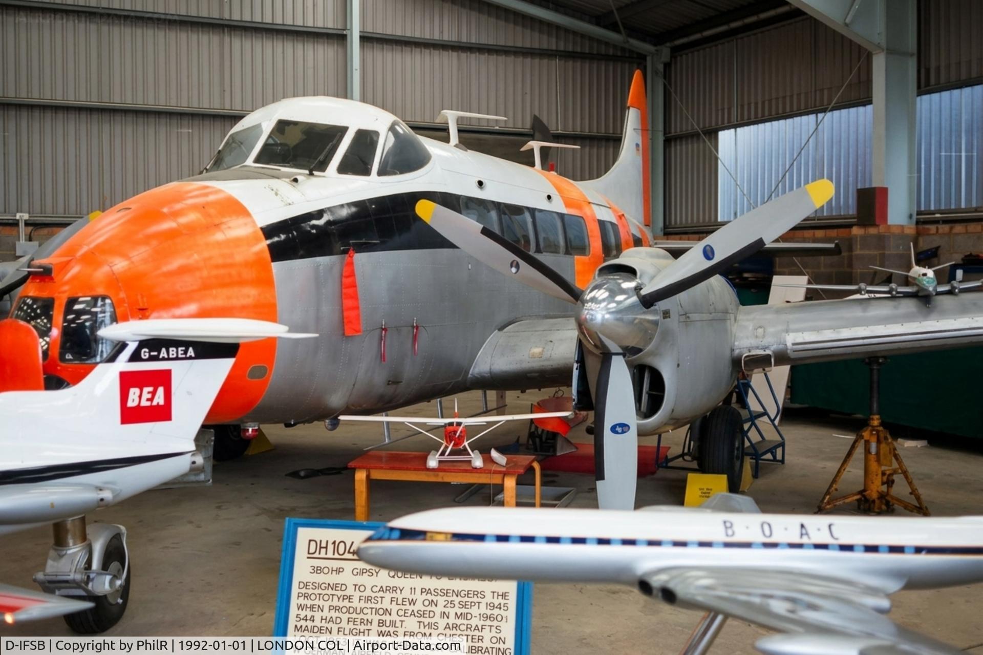 D-IFSB, De Havilland DH-104 Dove 2B, c/n 04379, D-IFSB 1955 DH106 Dove 6 London Colney 