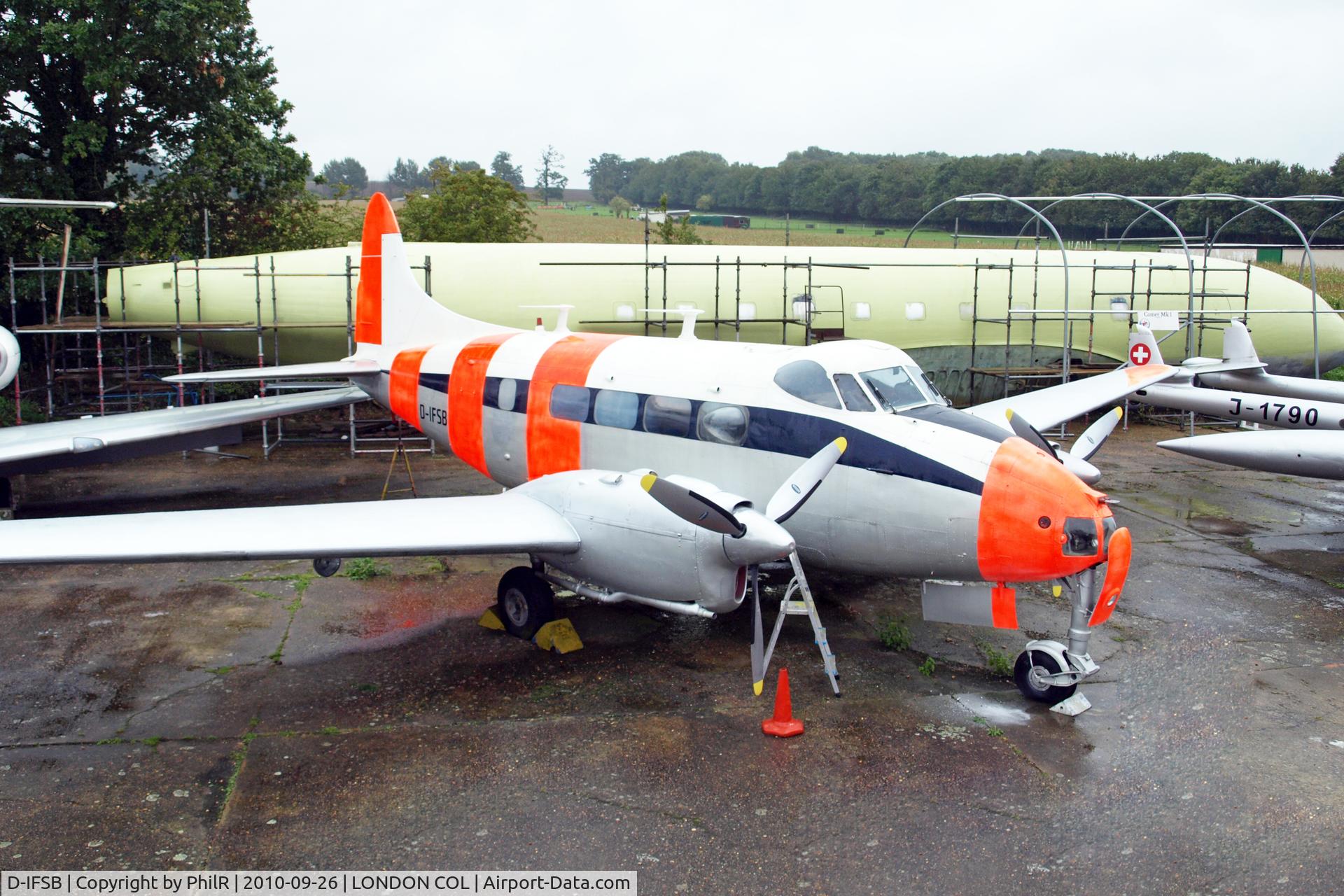 D-IFSB, De Havilland DH-104 Dove 2B, c/n 04379, D-IFSB 1955 DH104 Dove 6 London Colney
