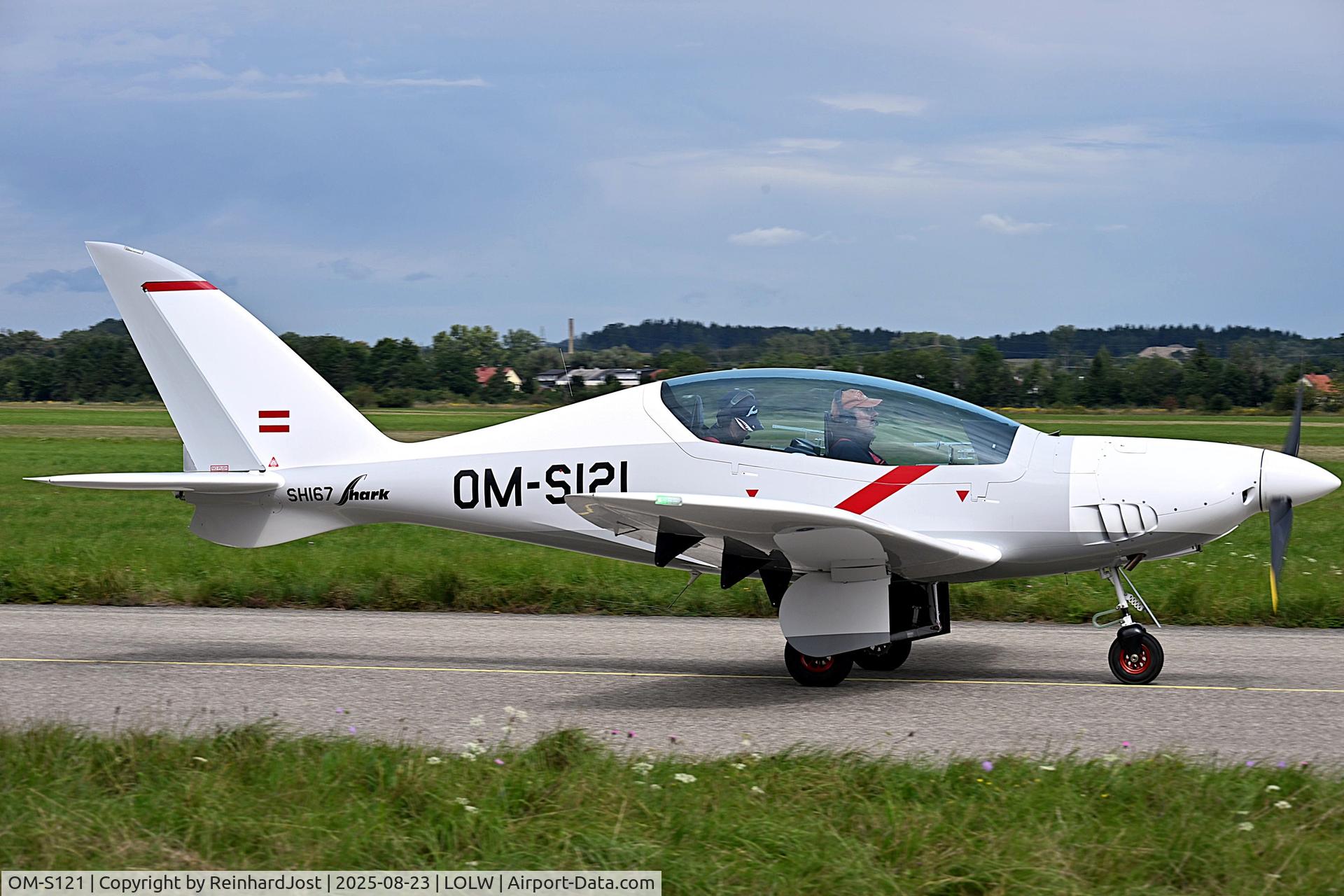 OM-S121, 2025 Shark Aero 600, c/n 167, Visiting Wels, Austria during the Rotax Days 2025