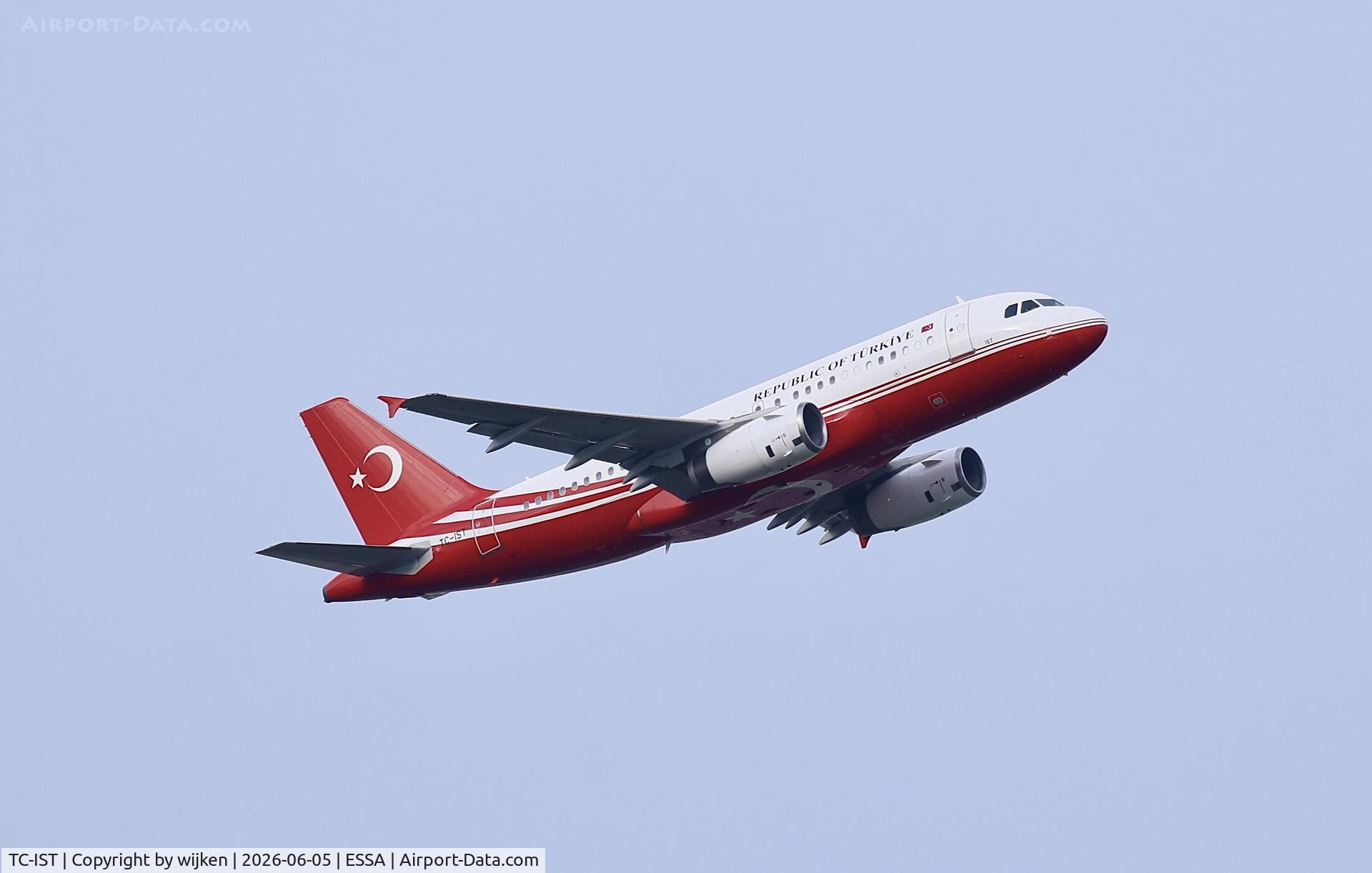 TC-IST, 2009 Airbus ACJ319 (A319-133/CJ), c/n 4042, Rwy 19R