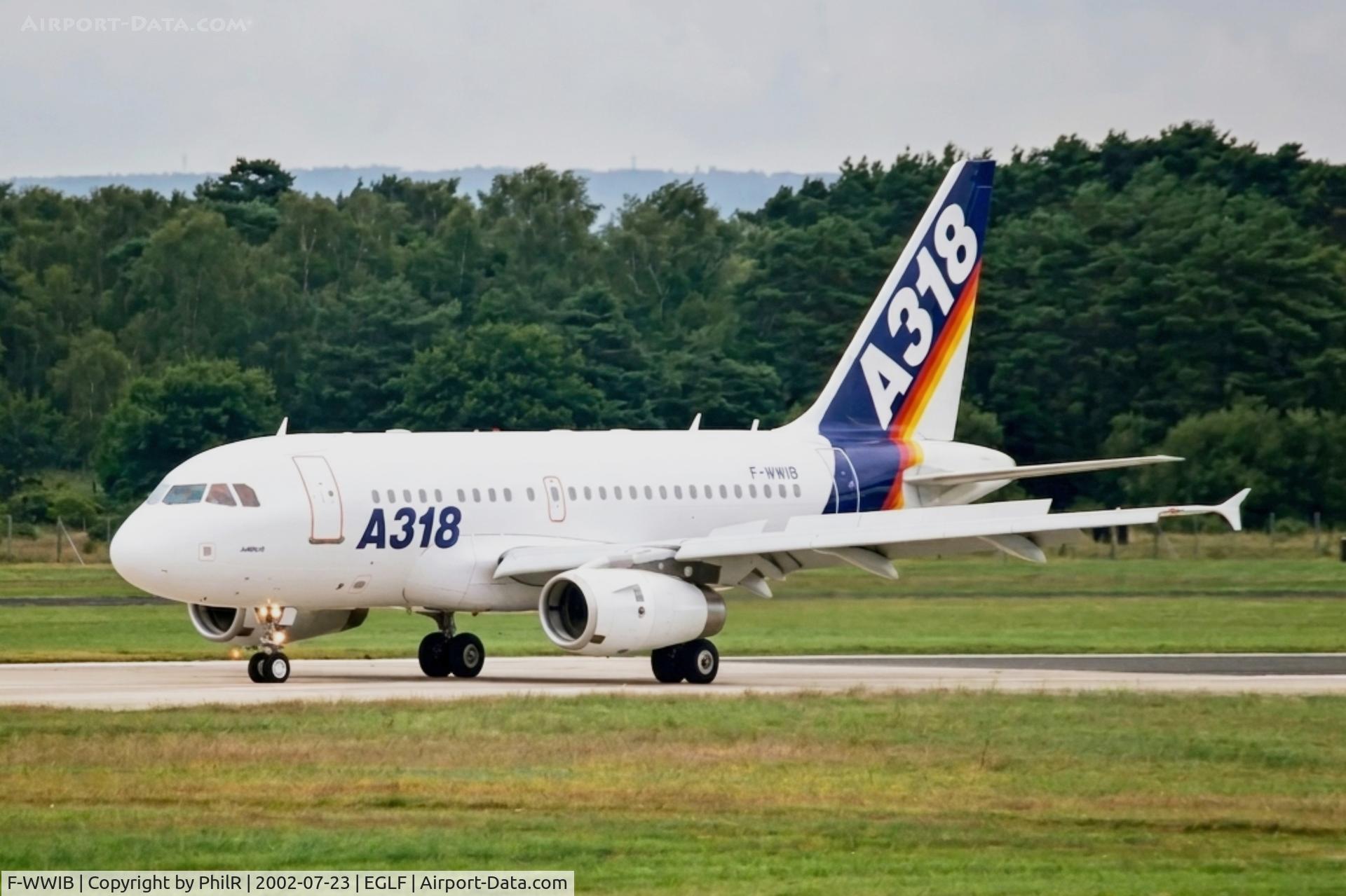 F-WWIB, 2004 Airbus A318-111, c/n 1660, F-WWIB 2002 A318-100 Airbus Industrie SBAC FAB