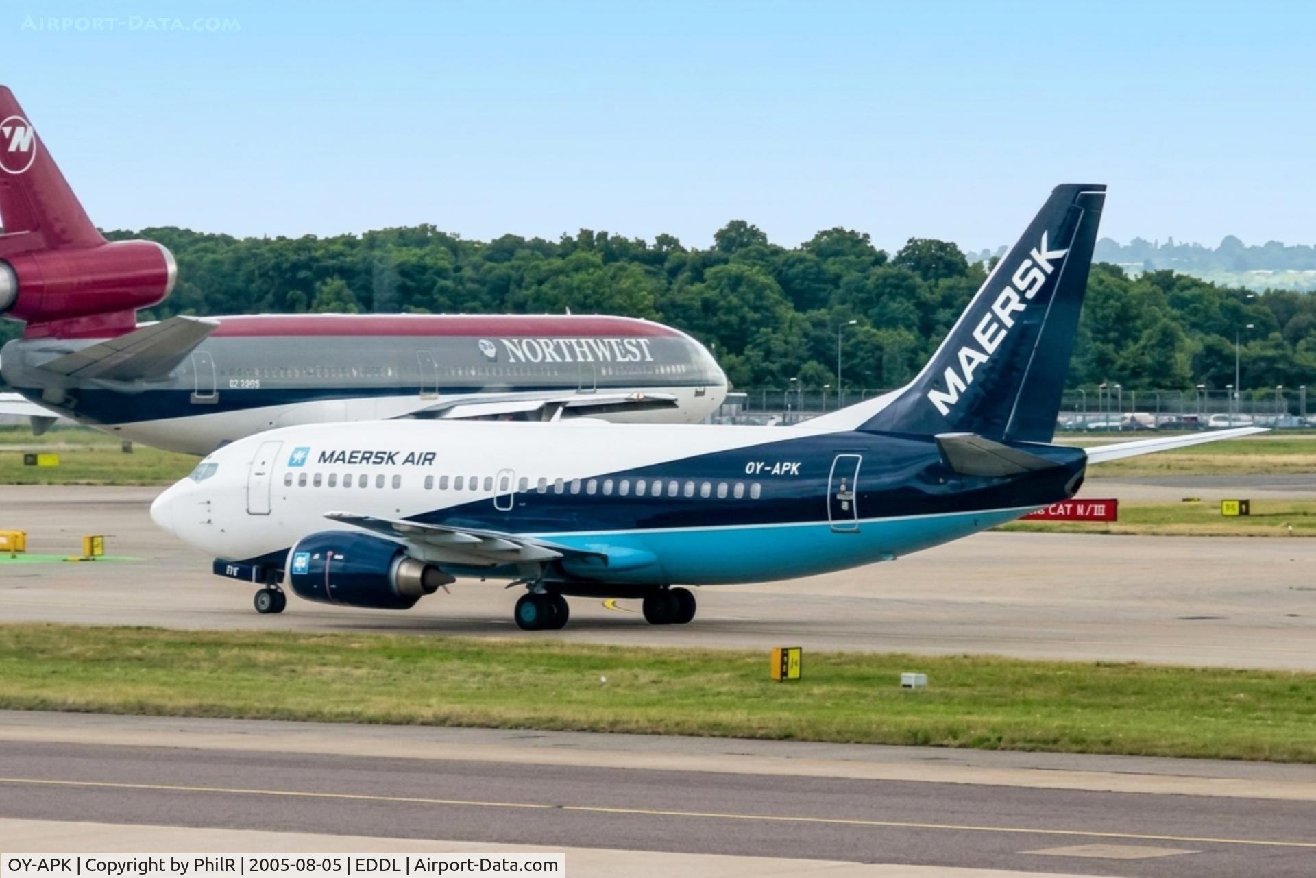 OY-APK, 1997 Boeing 737-5L9, c/n 28995, OY-APK 1997 B737-500 Maersk Air LGW 