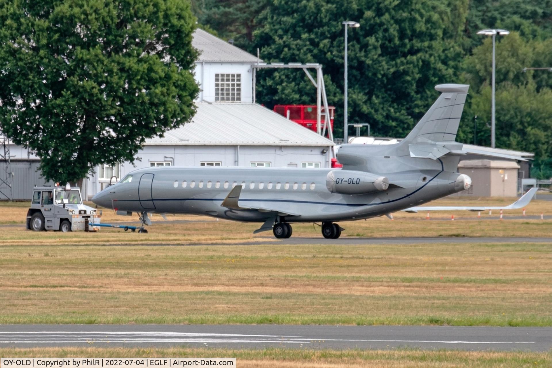 OY-OLD, Dassault Falcon 8X, c/n 416, OY-OLD 2017 Dassault Falcon 8X Farnborough 

