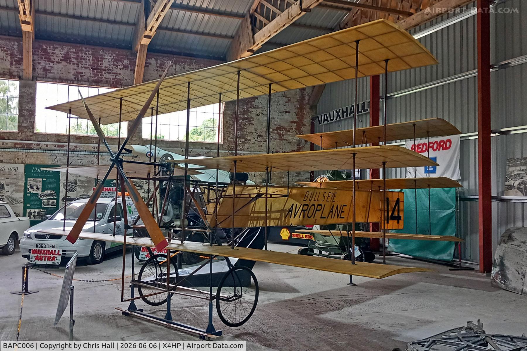 BAPC006, 1953 A V Roe Triplane Type IV Replica, c/n BAPC.006, Hooton Park - X4HP