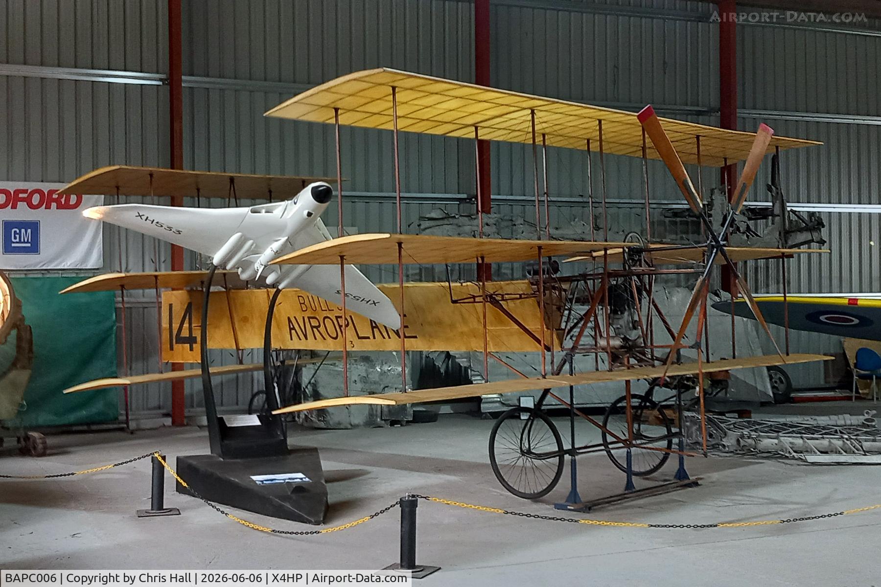 BAPC006, 1953 A V Roe Triplane Type IV Replica, c/n BAPC.006, Hooton Park - X4HP