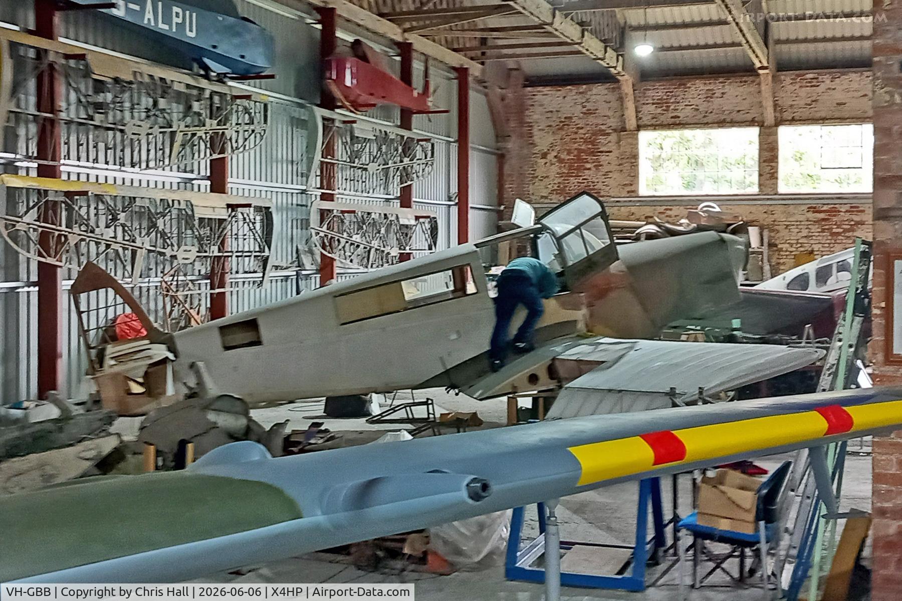 VH-GBB, 1947 Miles M65 Gemini 1A, c/n 6486, Hooton Park - X4HP